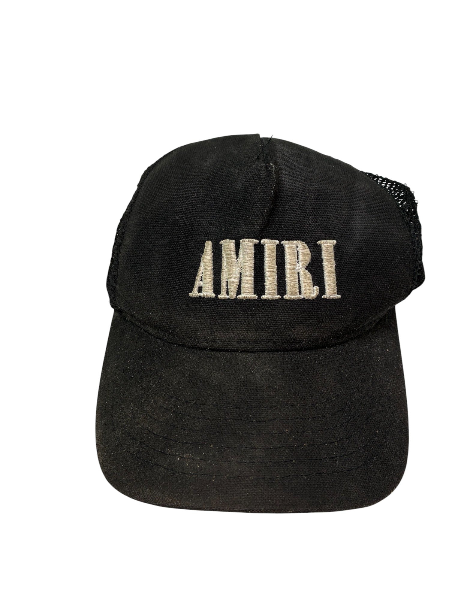 Amiri Core Logo Black & White Trucker Cap