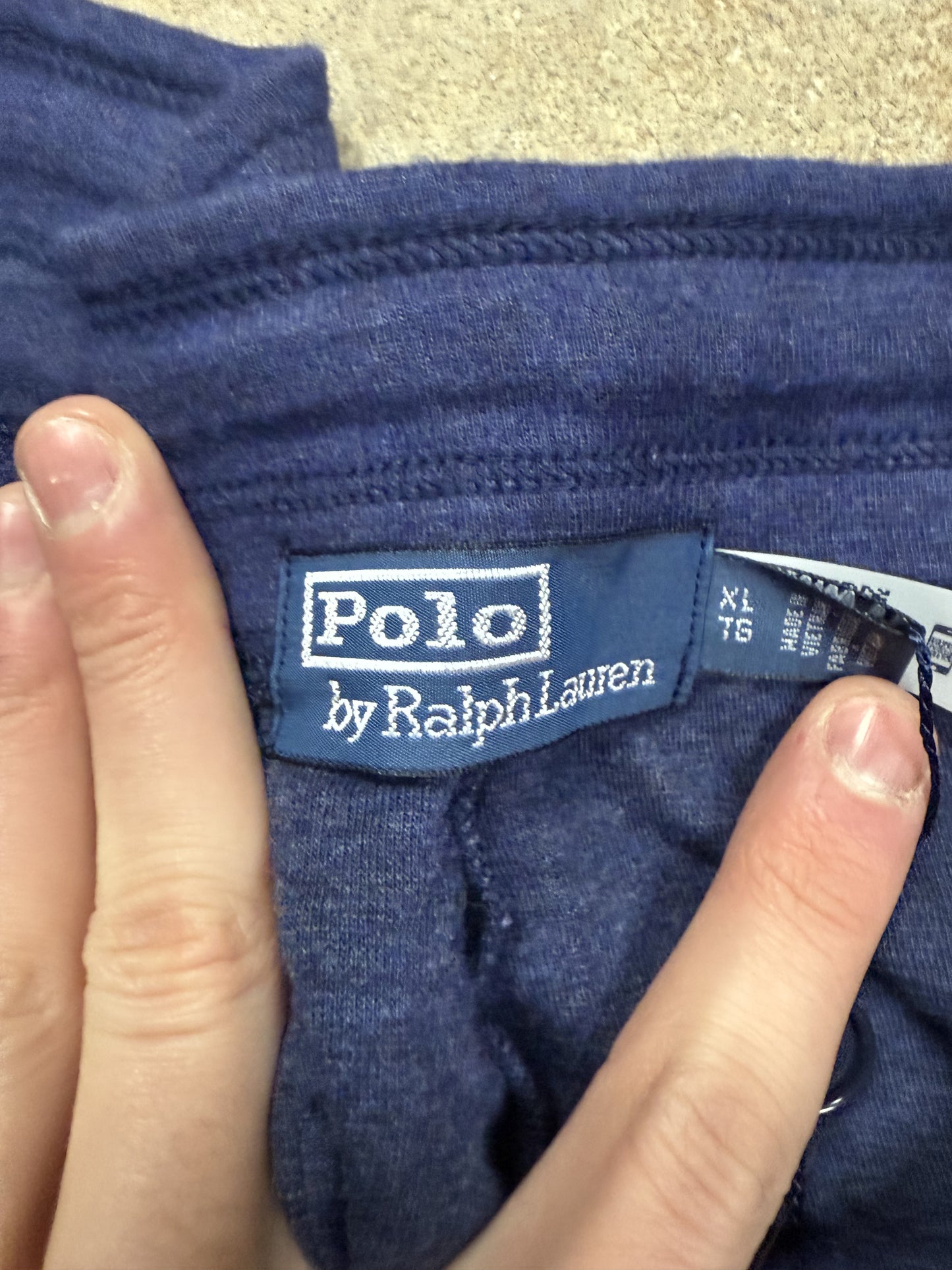 Polo Sweats Velour Navy New XL With Tags