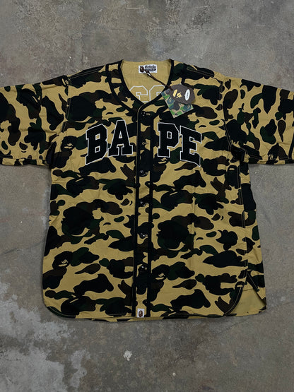 BAPE Camo Baseball Jersey Desert Camo New XL With Tags