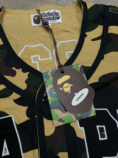 BAPE Camo Baseball Jersey Desert Camo New XL With Tags