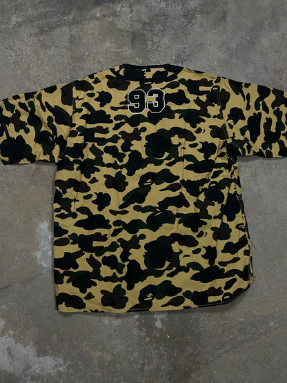 BAPE Camo Baseball Jersey Desert Camo New XL With Tags