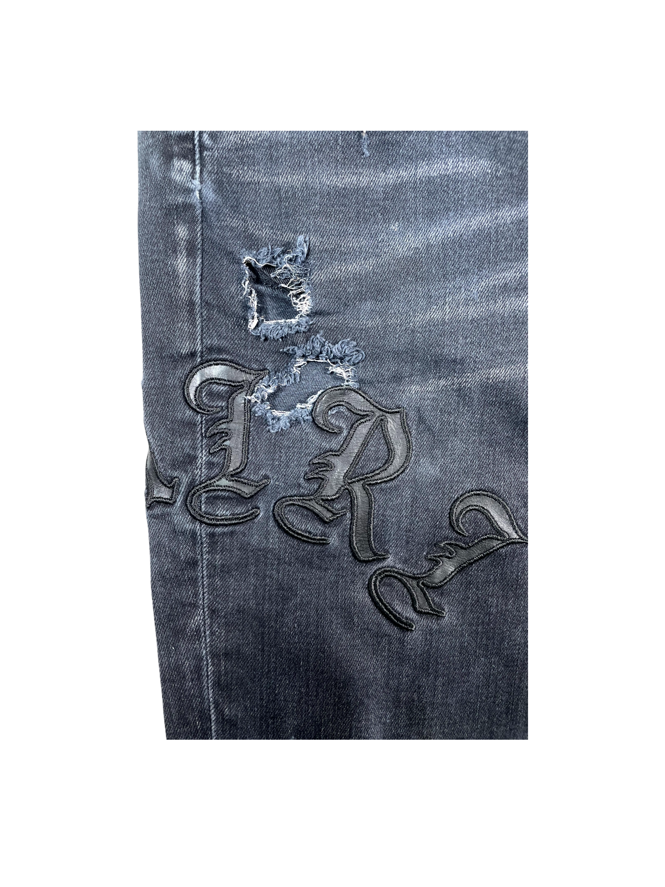 Amiri "Side Logo" Black Jeans