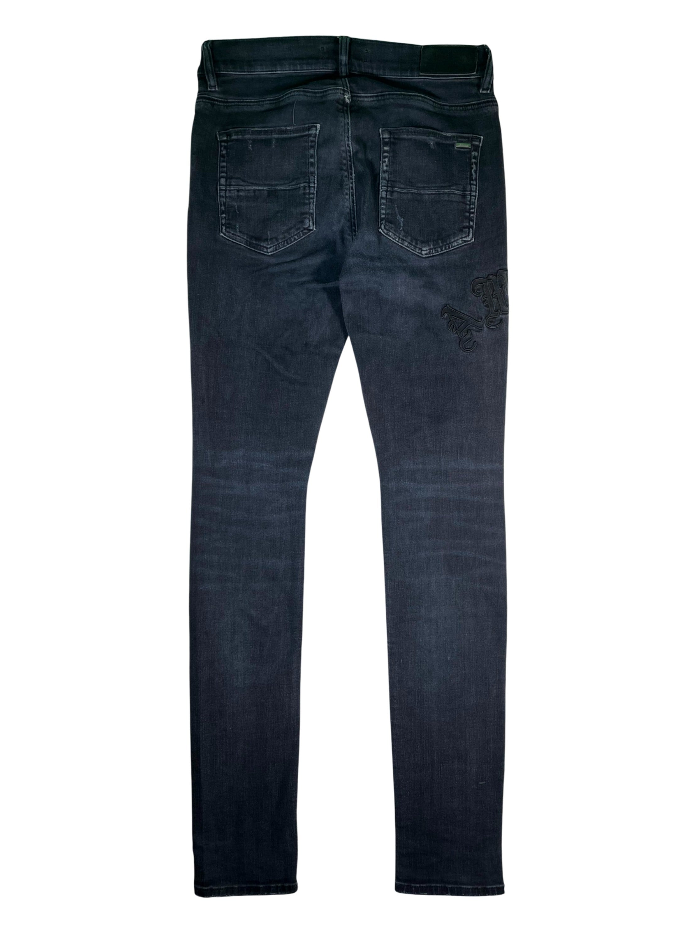 Amiri "Side Logo" Black Jeans