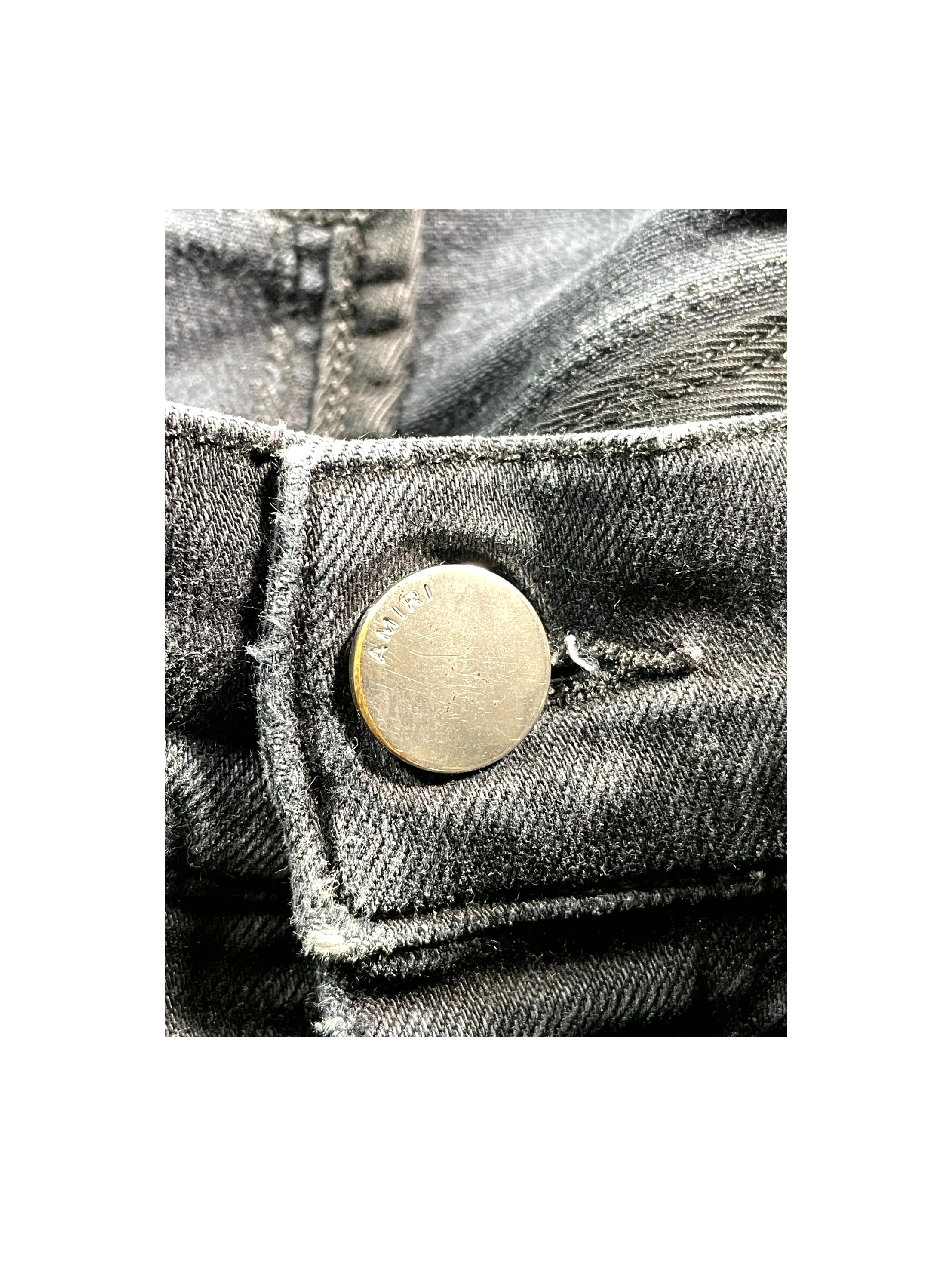 Amiri "Side Logo" Black Jeans