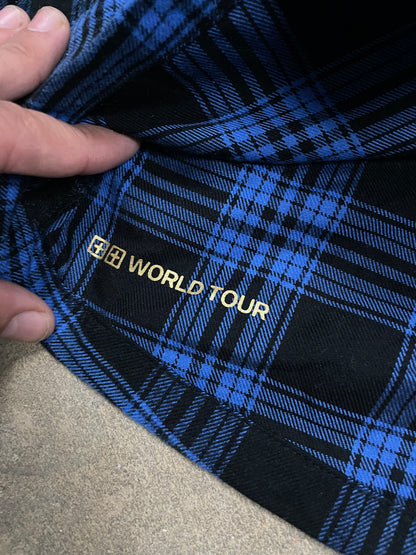 Ksubi Flannel Blue Writing Used Medium