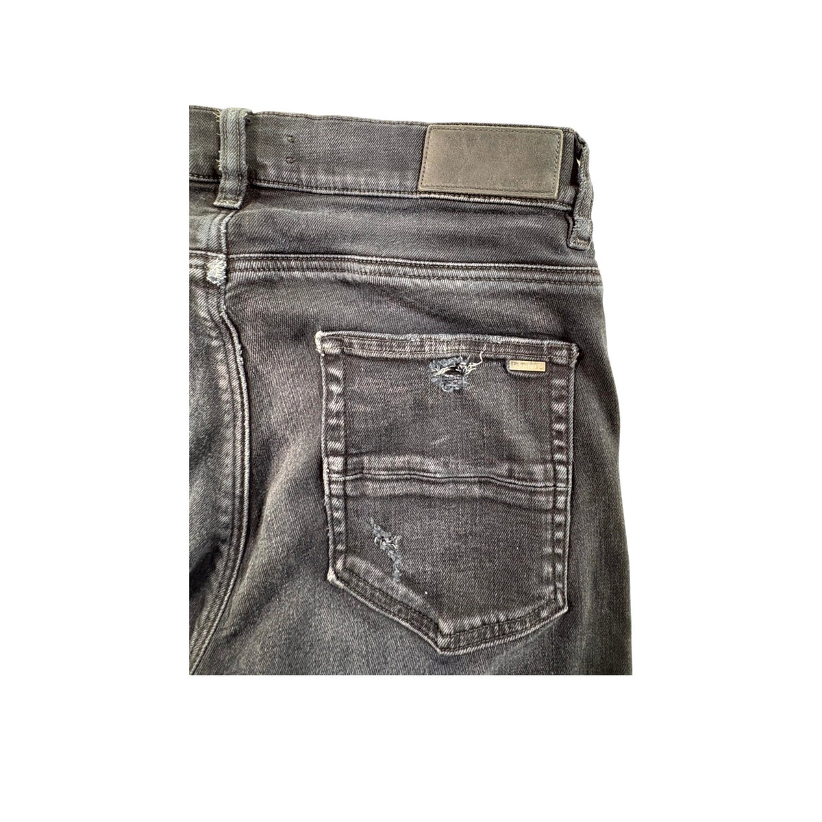 Amiri "MX1" Paisley Patch Black Wash & Brown Jeans