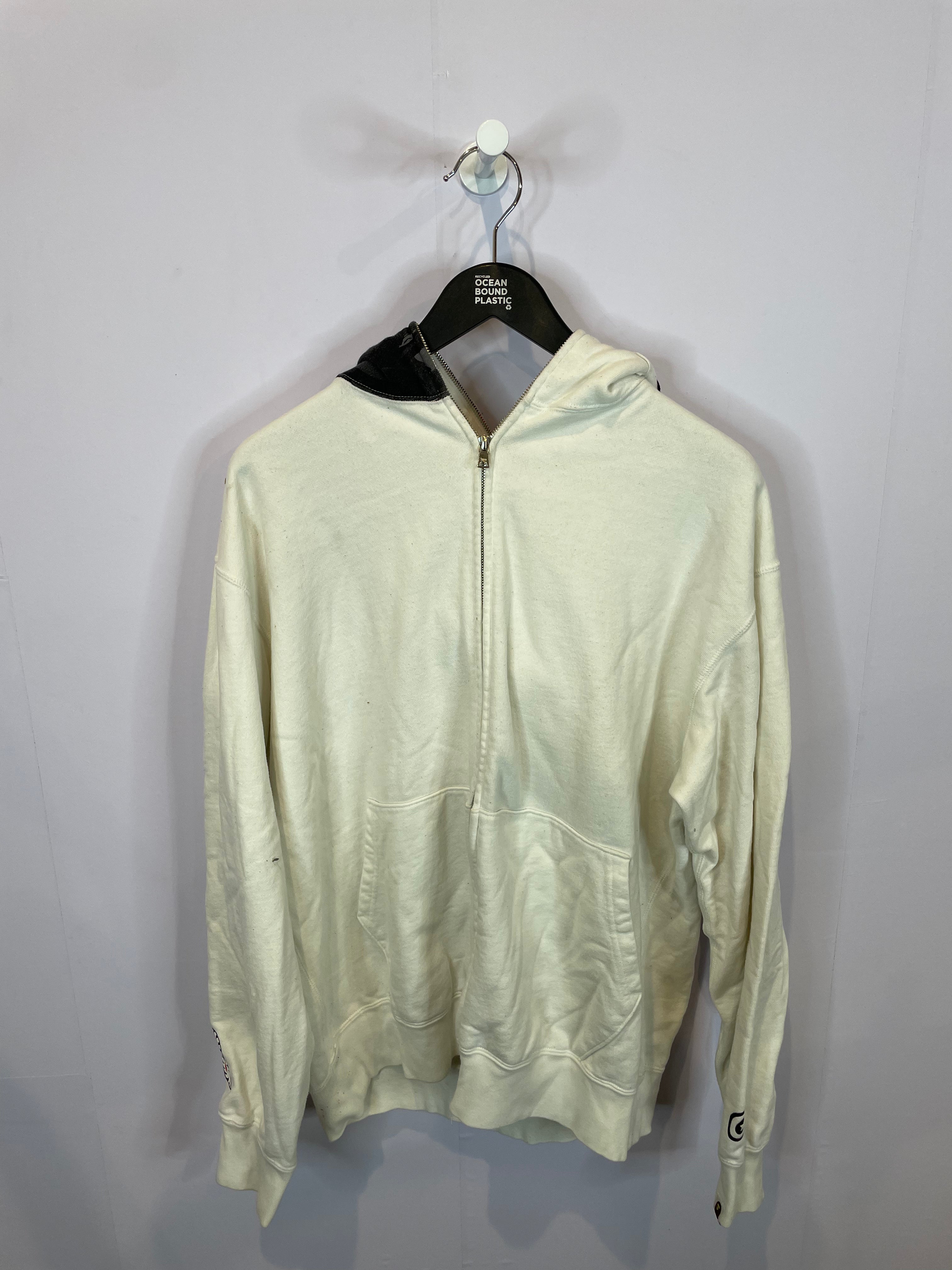 BAPE Tiger Zip Up White Used XL