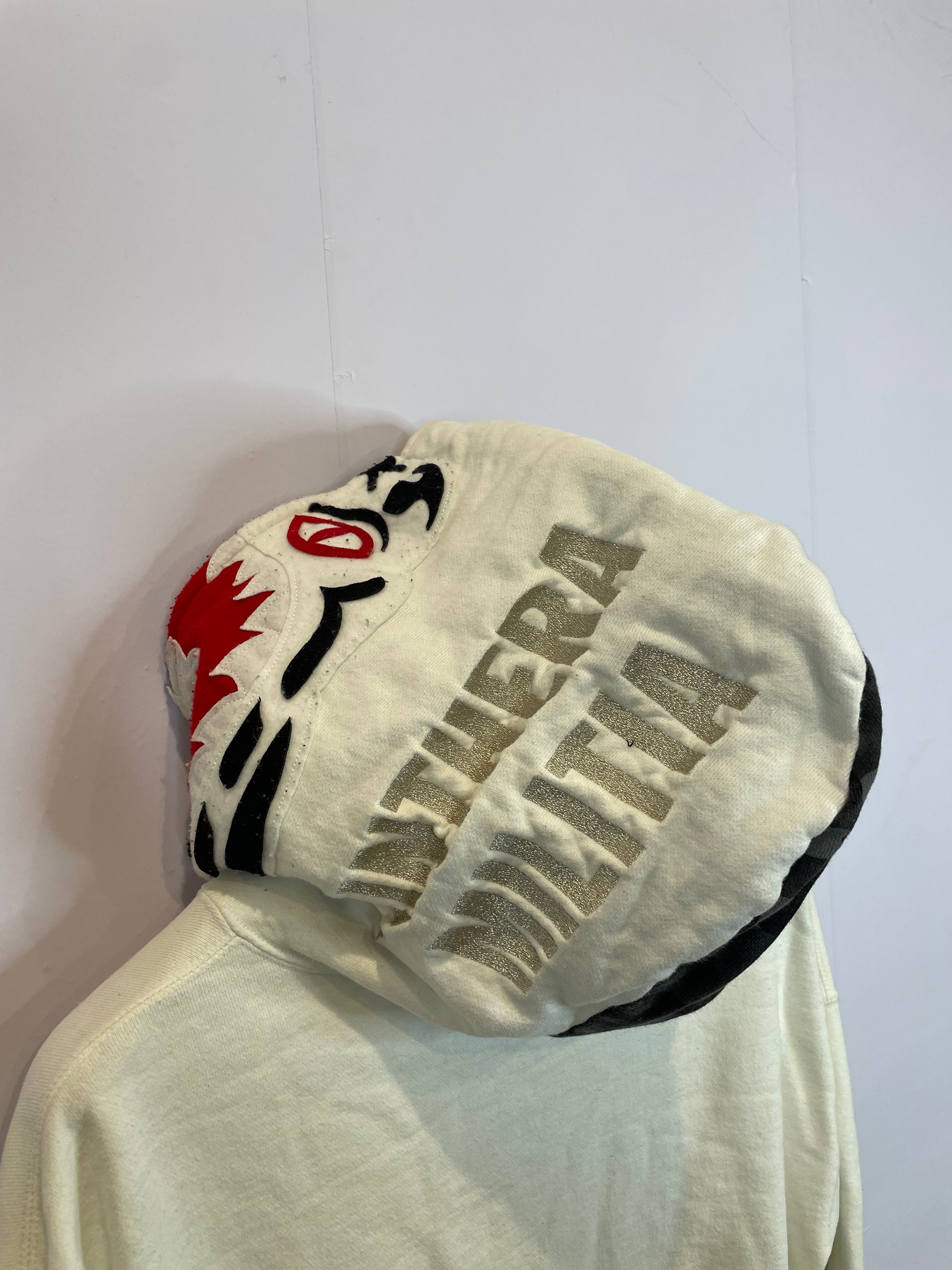 BAPE Tiger Zip Up White Used XL