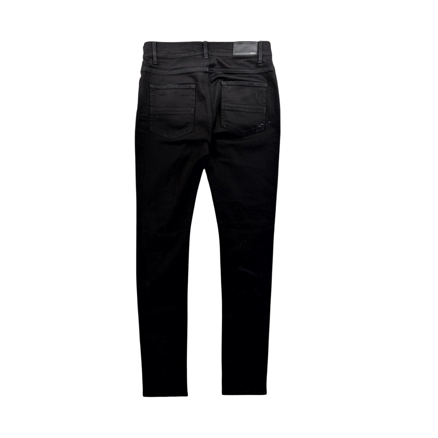 Amiri Crystal Zebra Thrasher Black Jeans