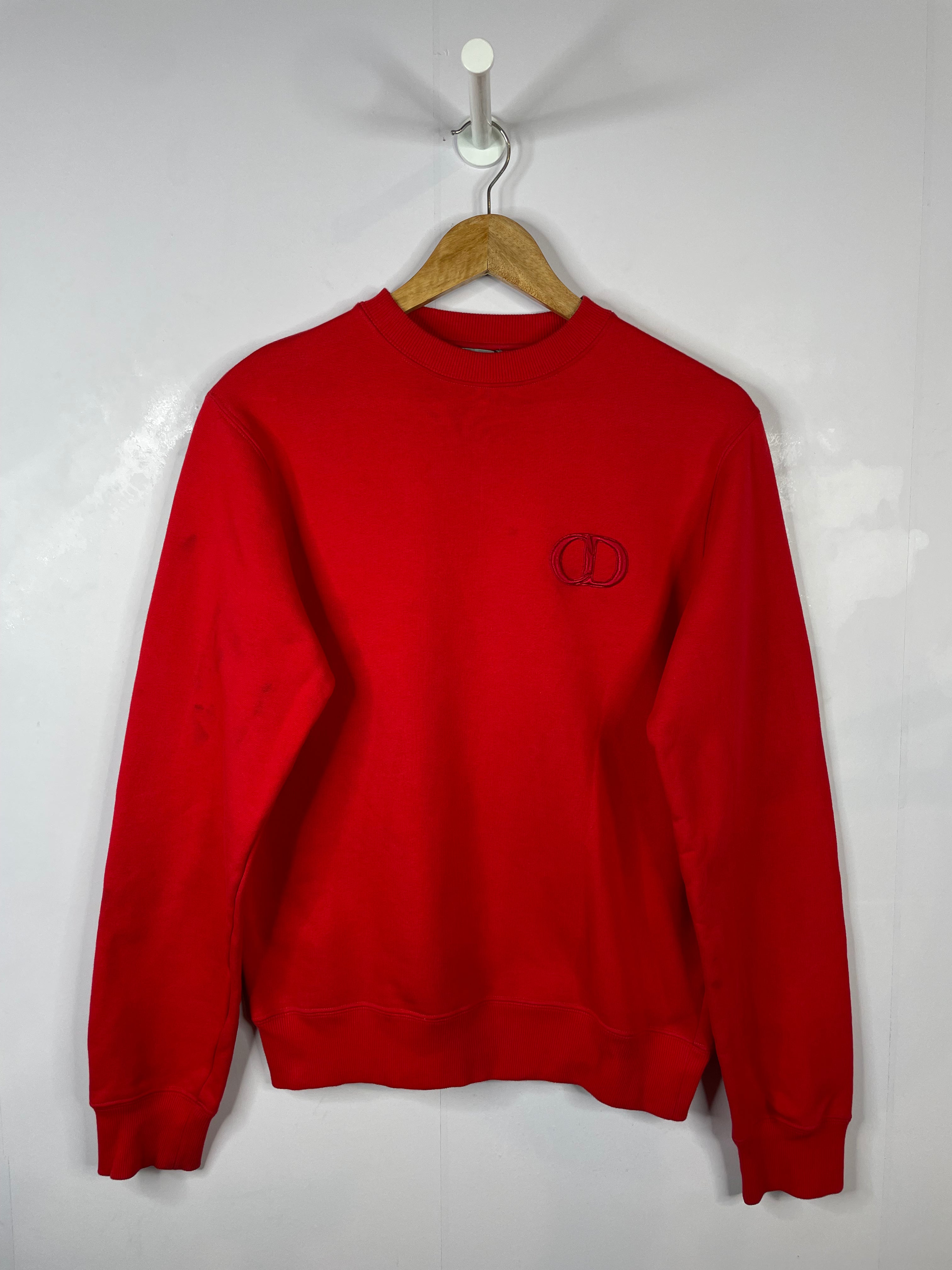 Dior CD Logo Red Crewneck
