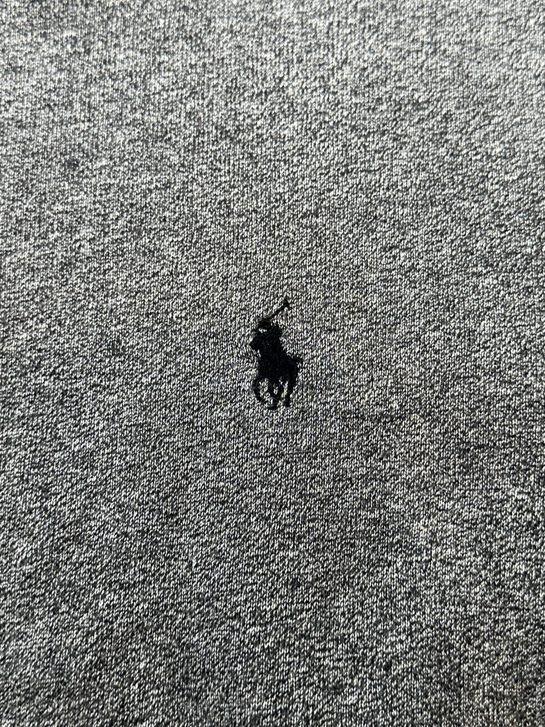 Polo Zip Up Dark Grey Hoodie