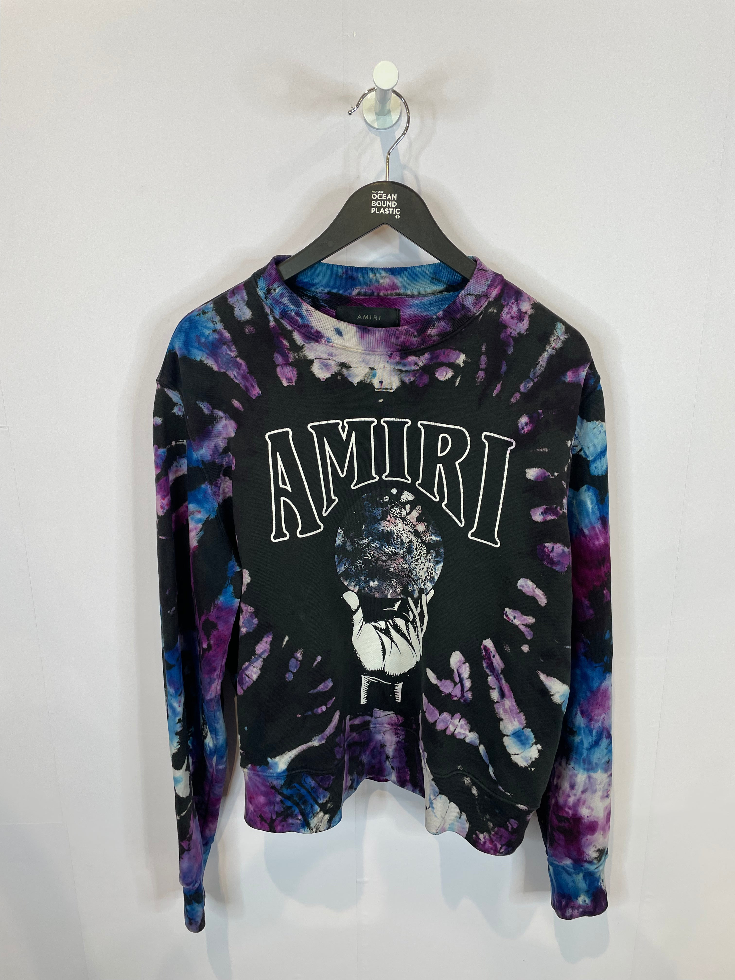 Amiri Crystal Ball Tie Dye Crewneck Used XS