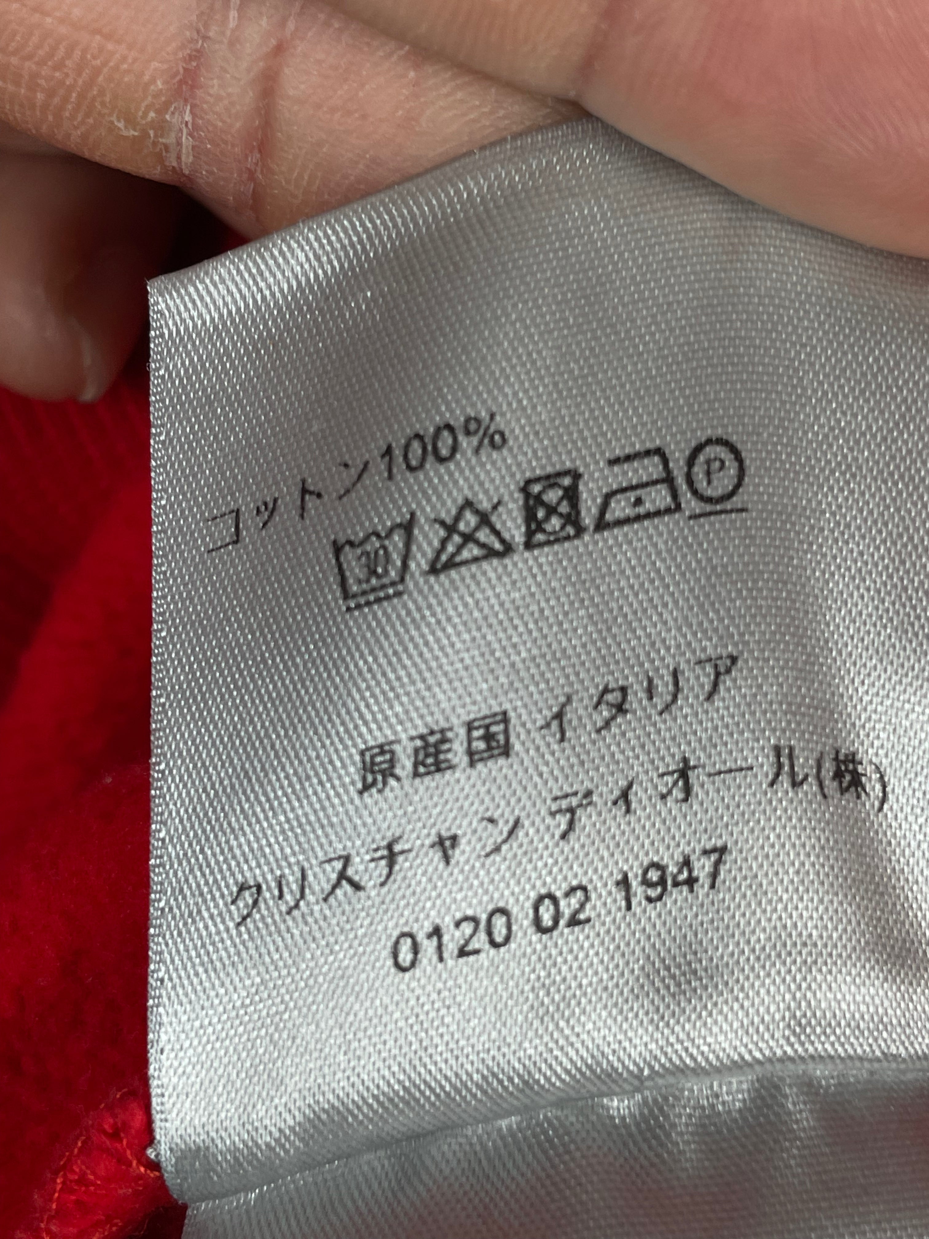 Dior CD Logo Red Crewneck