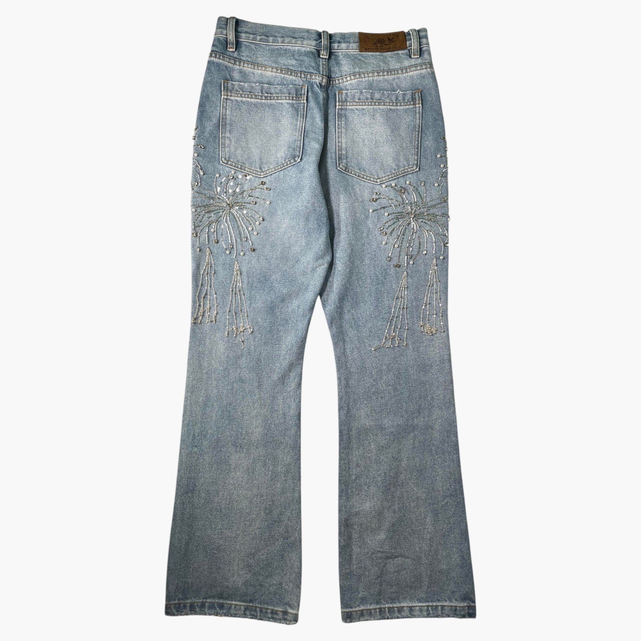 Birth Of A Royal Child Fireworks Light Wash Jeans