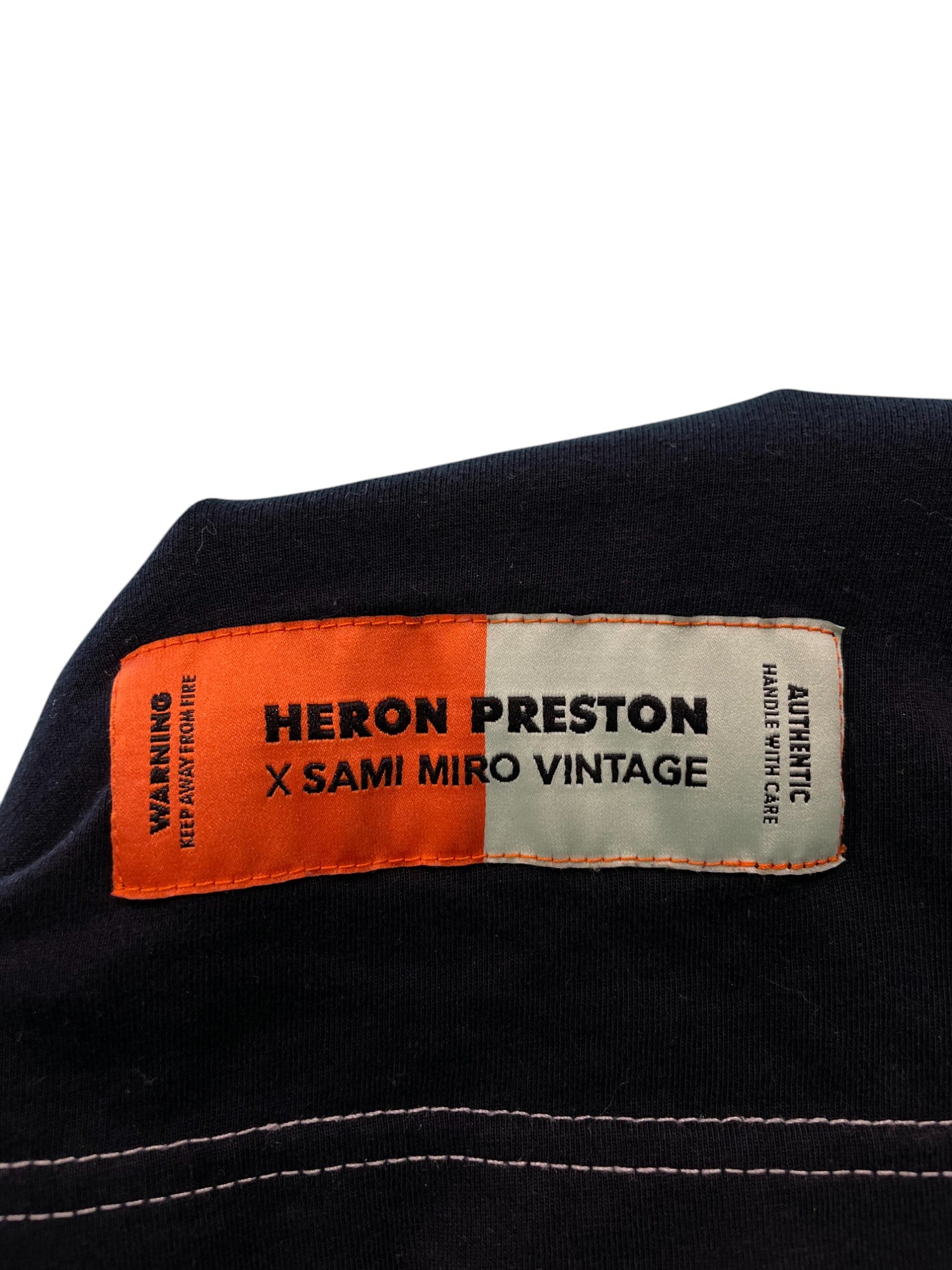 Heron Preston T-Shirt Black Flames