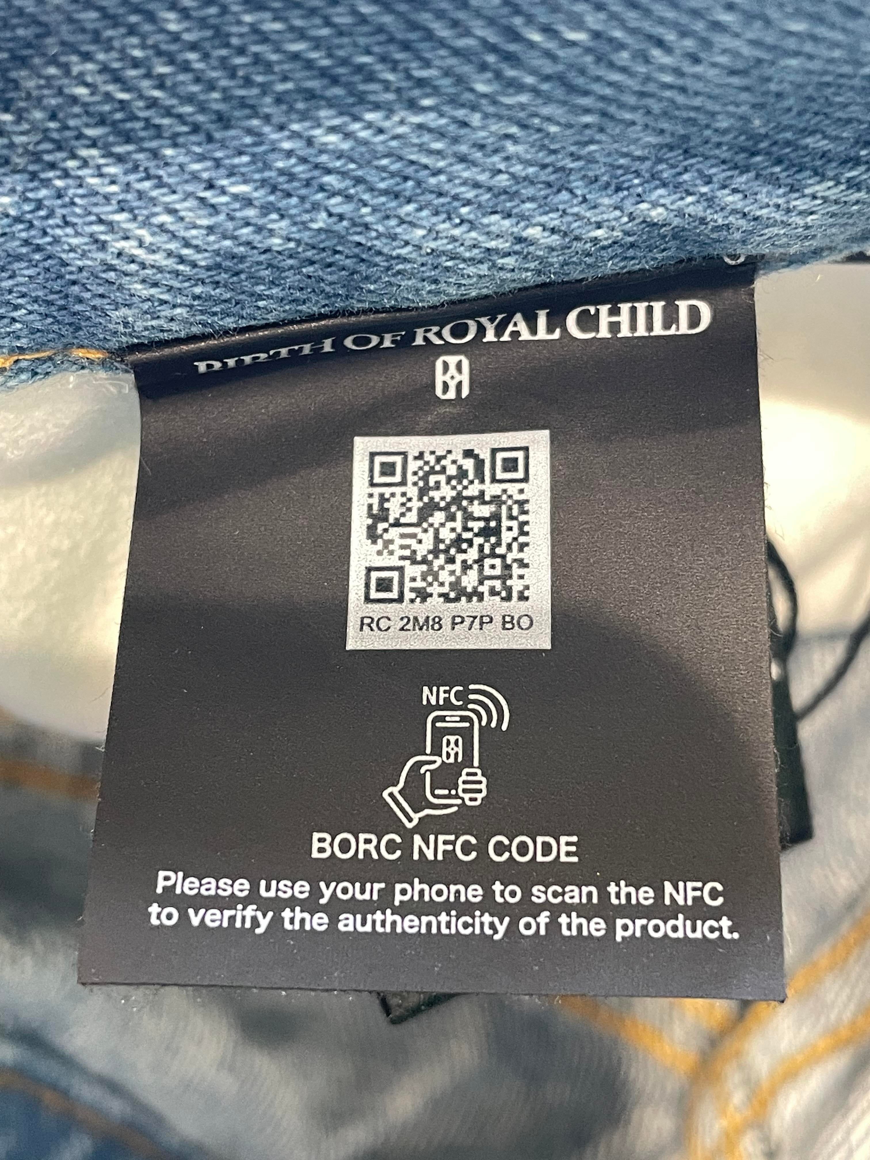Birth Of A Royal Child Fireworks Light Wash Jeans