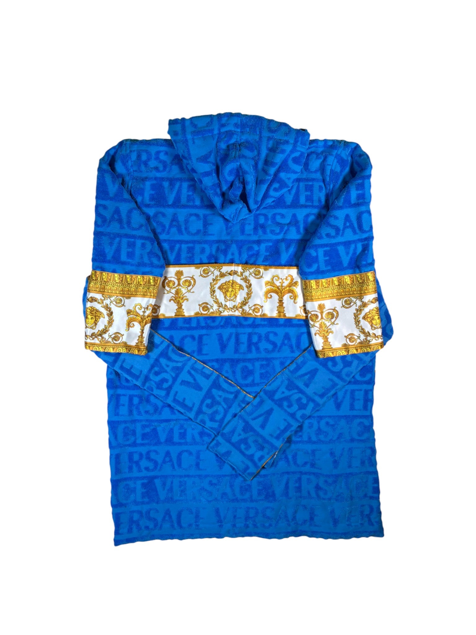 Versace Monogram Blue Robe