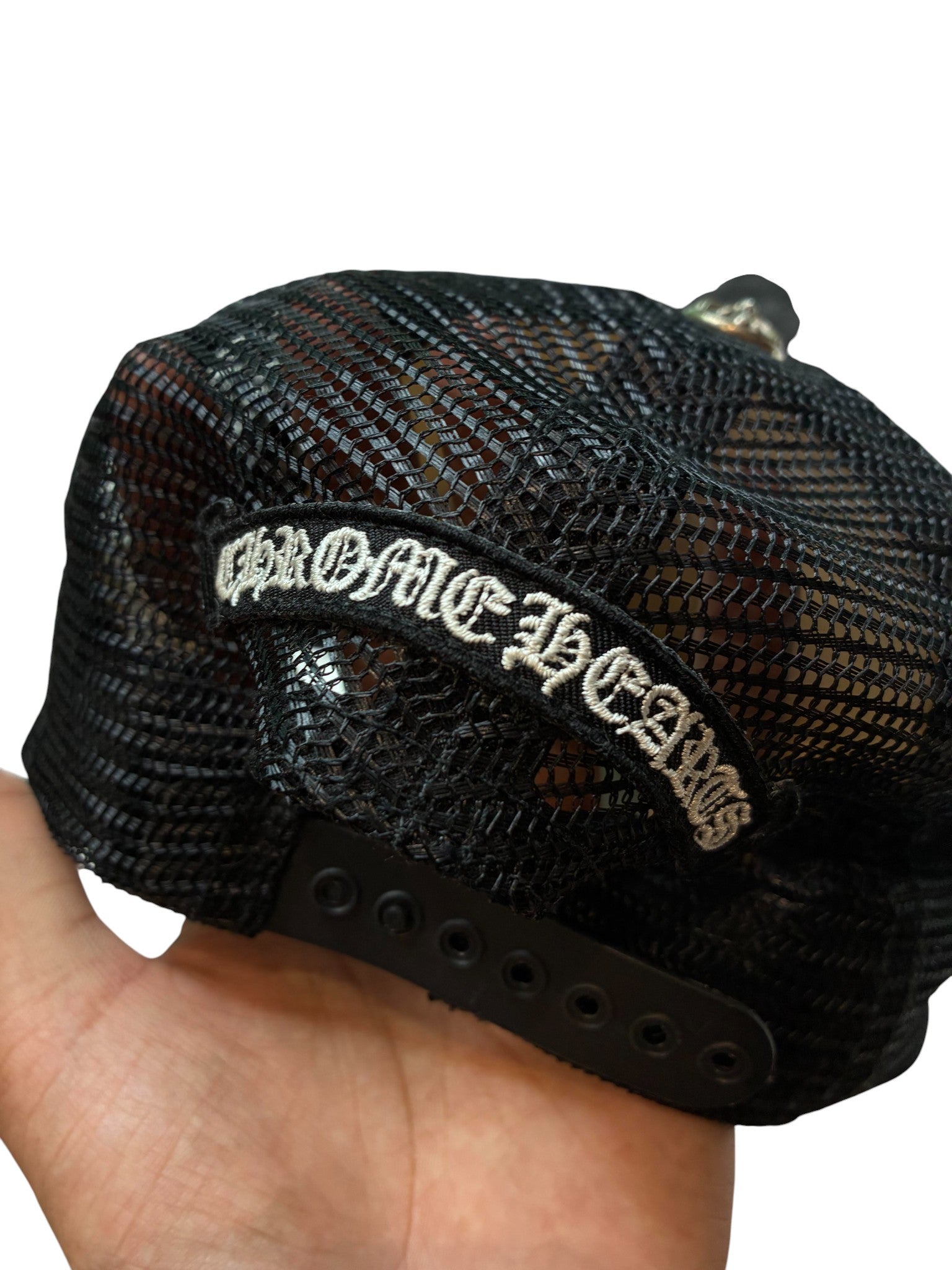 Chrome Hearts Multi Cross White Trucker Cap