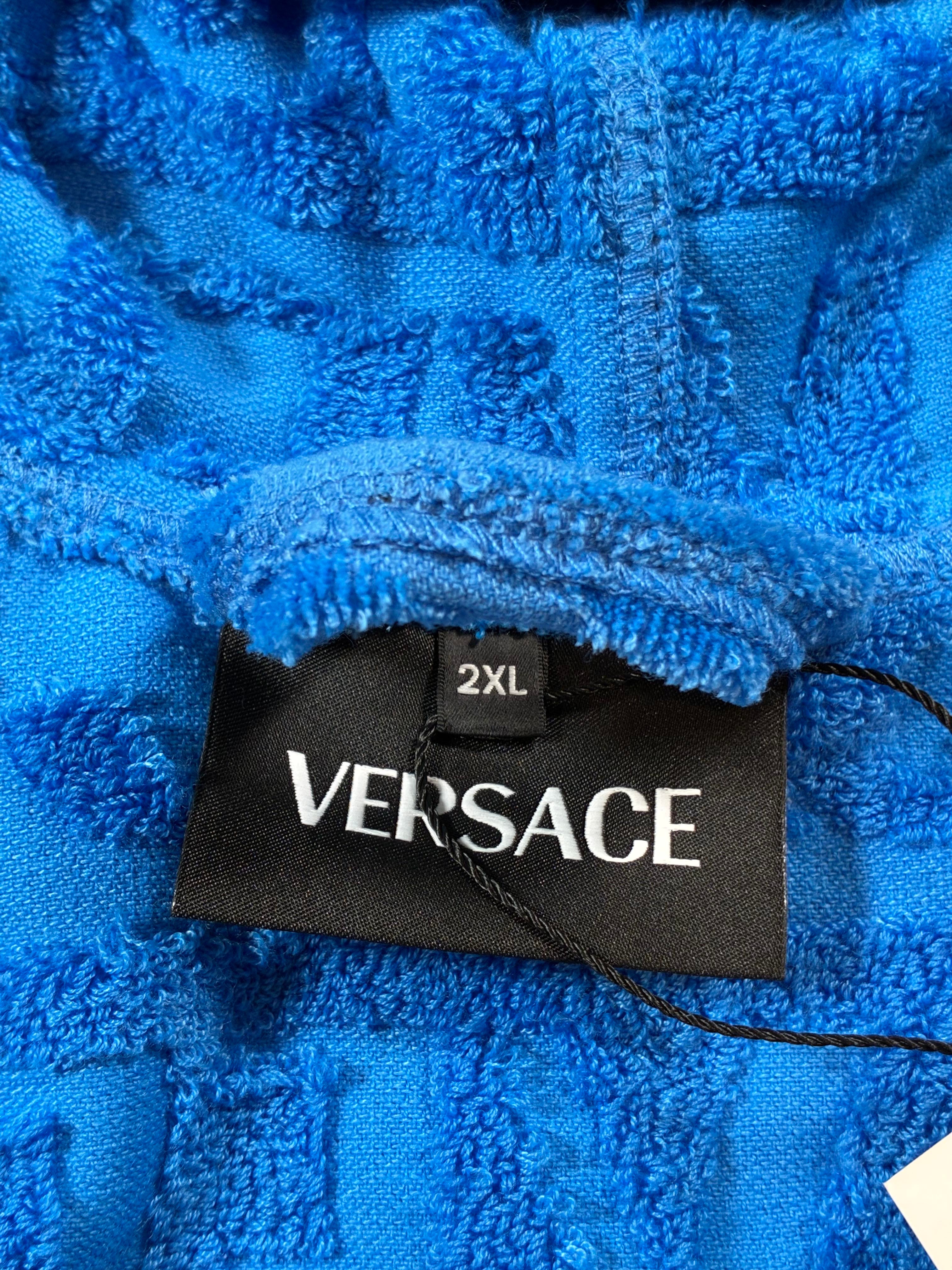 Versace Monogram Blue Robe