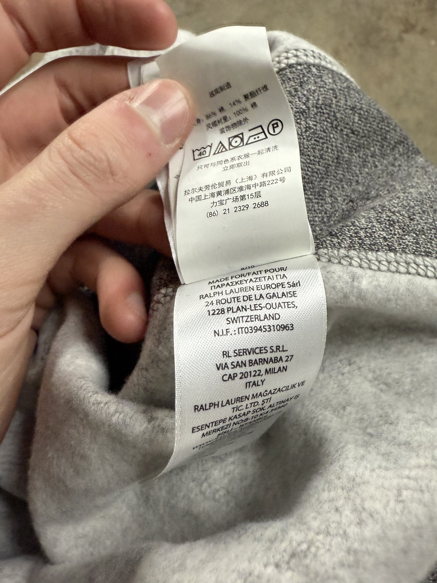 Polo Zip Up Charcoal Black New XL With Tags