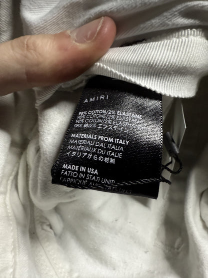 Amiri Jeans White Black Stripe 31 Used