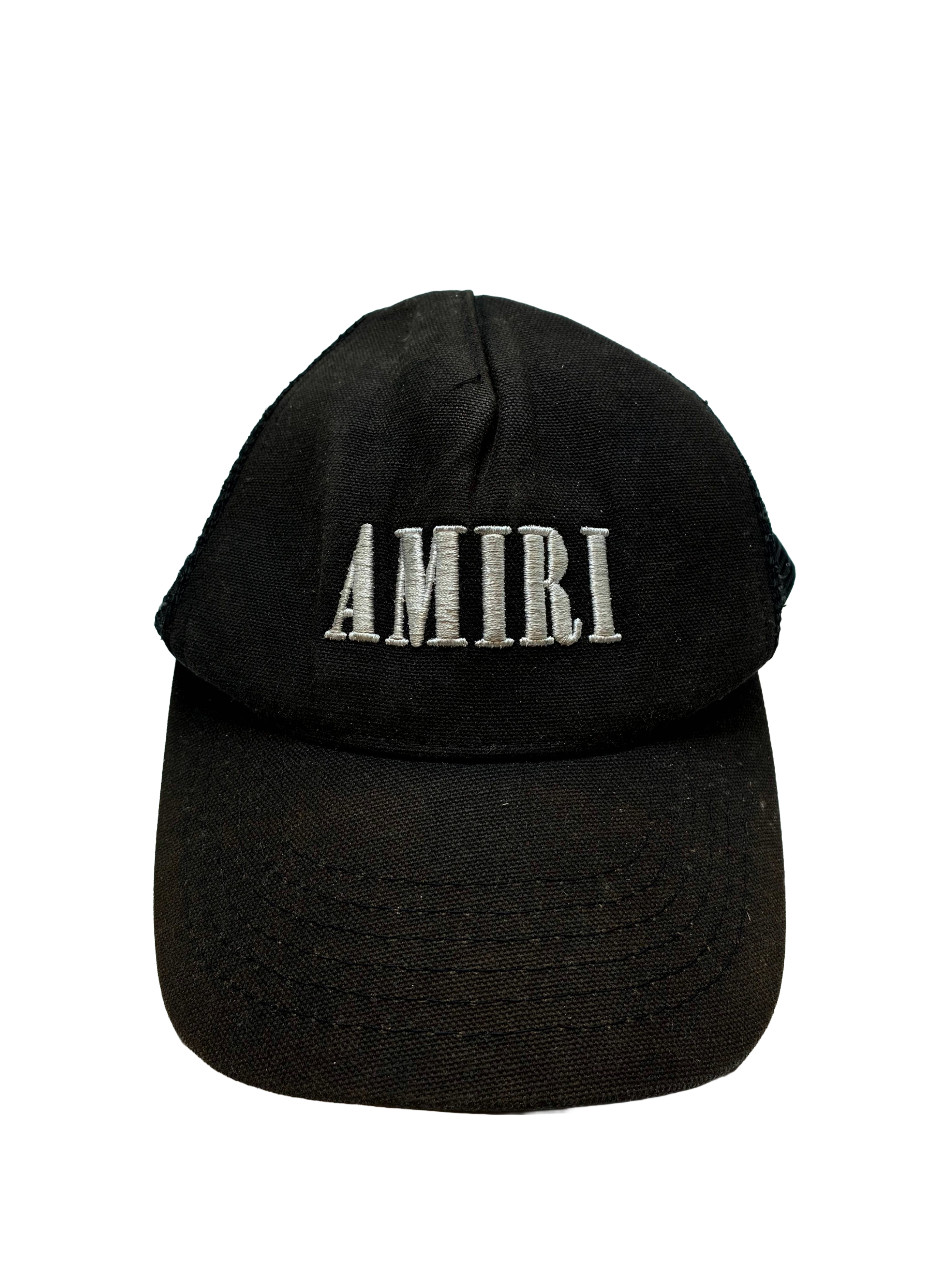 Amiri Core Logo Trucker Black Hat