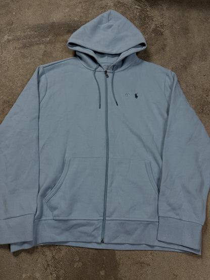 Polo Zip Up Baby Blue New XXL With Tags