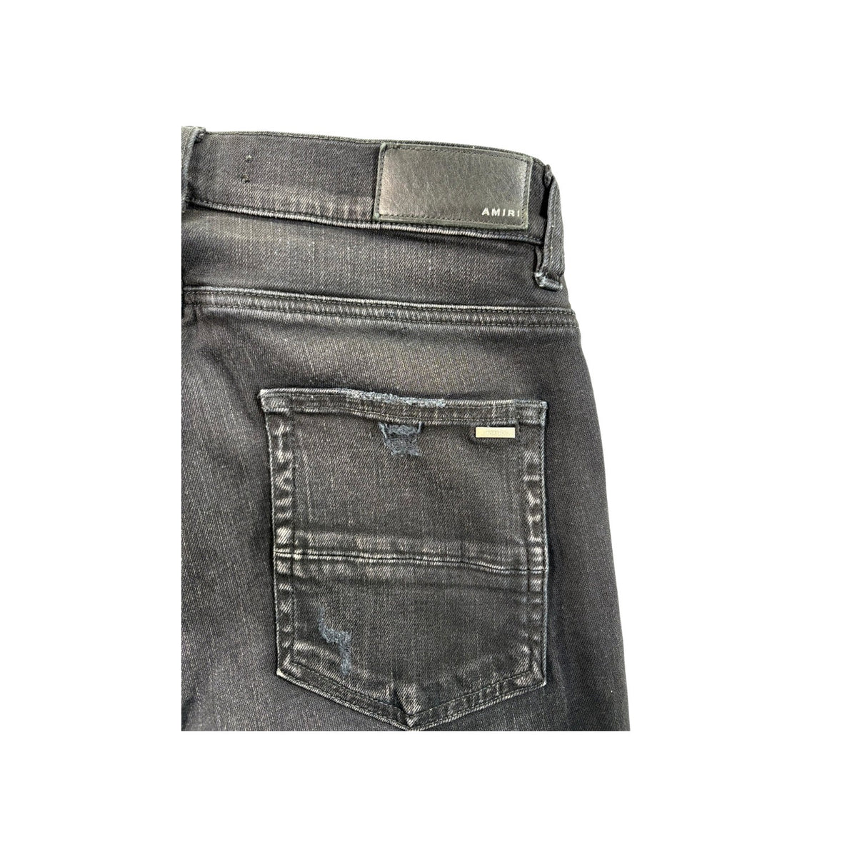 Amiri "MX1" Plaid Patch Black, Olive & Green Jeans