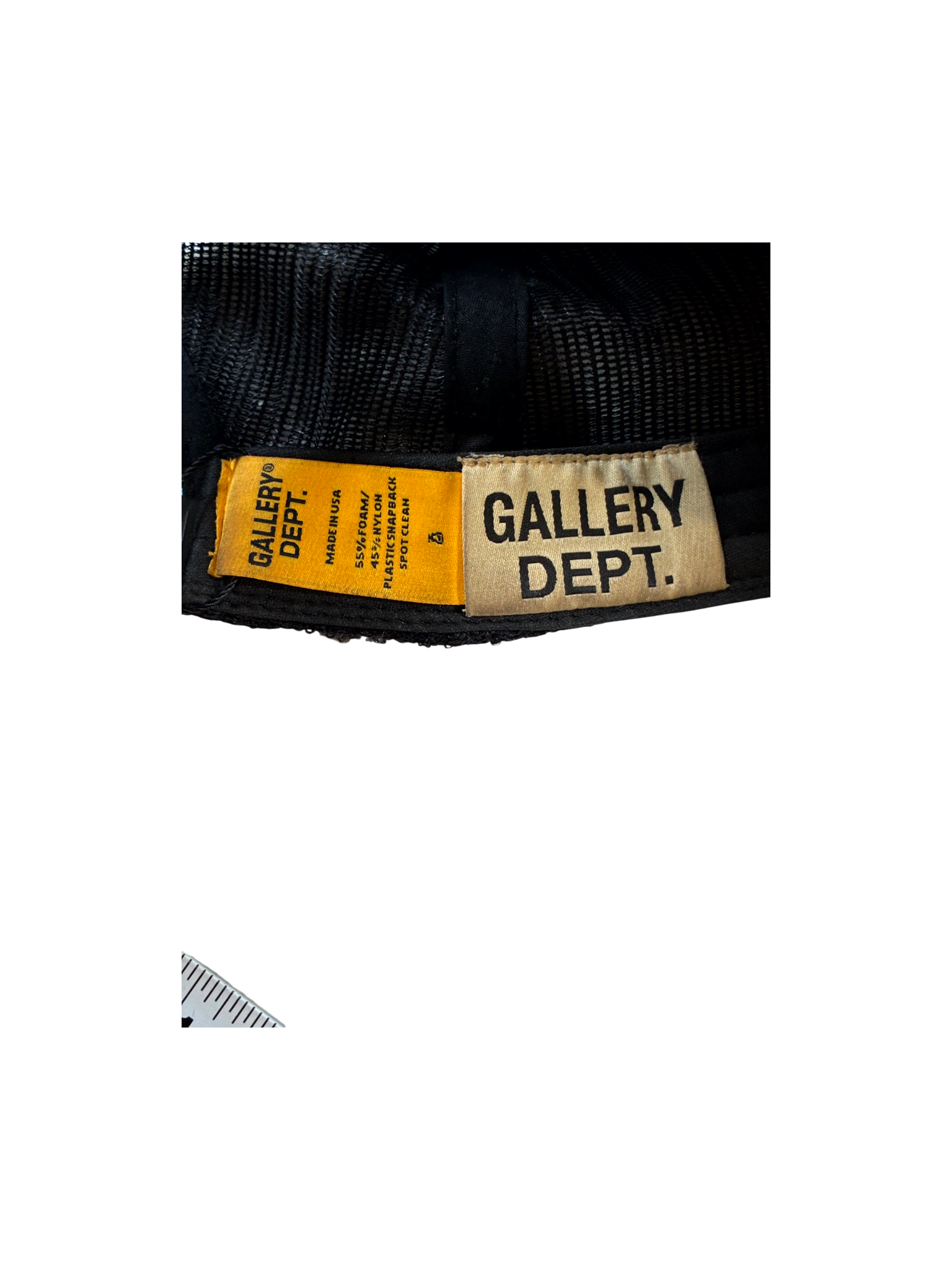 Gallery Dept Trucker Black & Yellow Hat