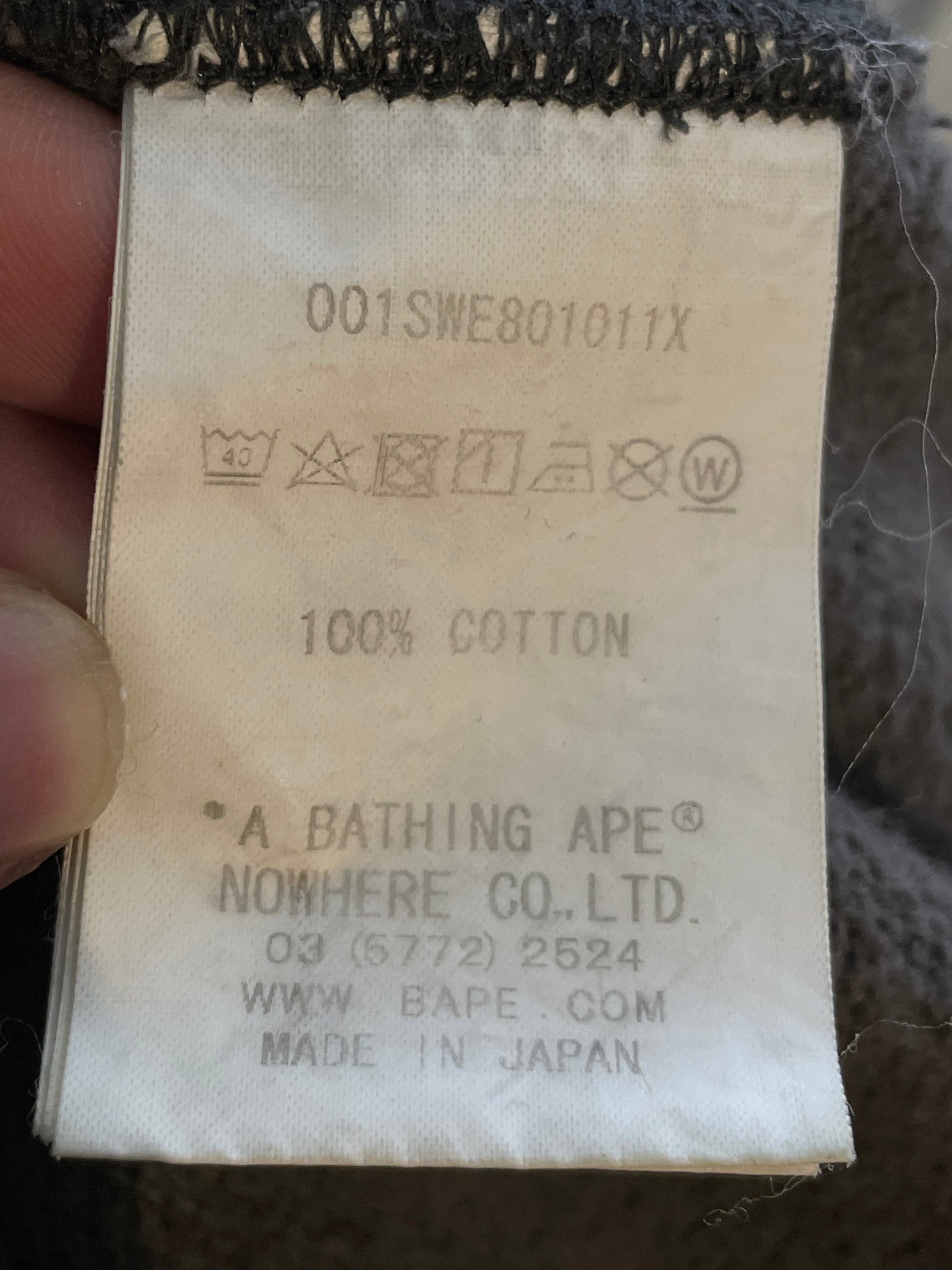 BAPE Shark Zipper Black Camo Crewneck