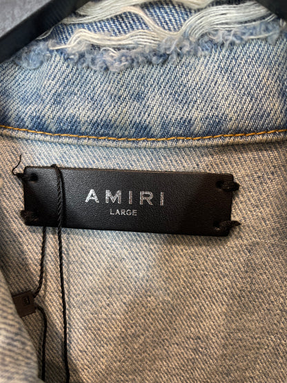 Amiri Denim Jacket Hollywood Skyline Used Large