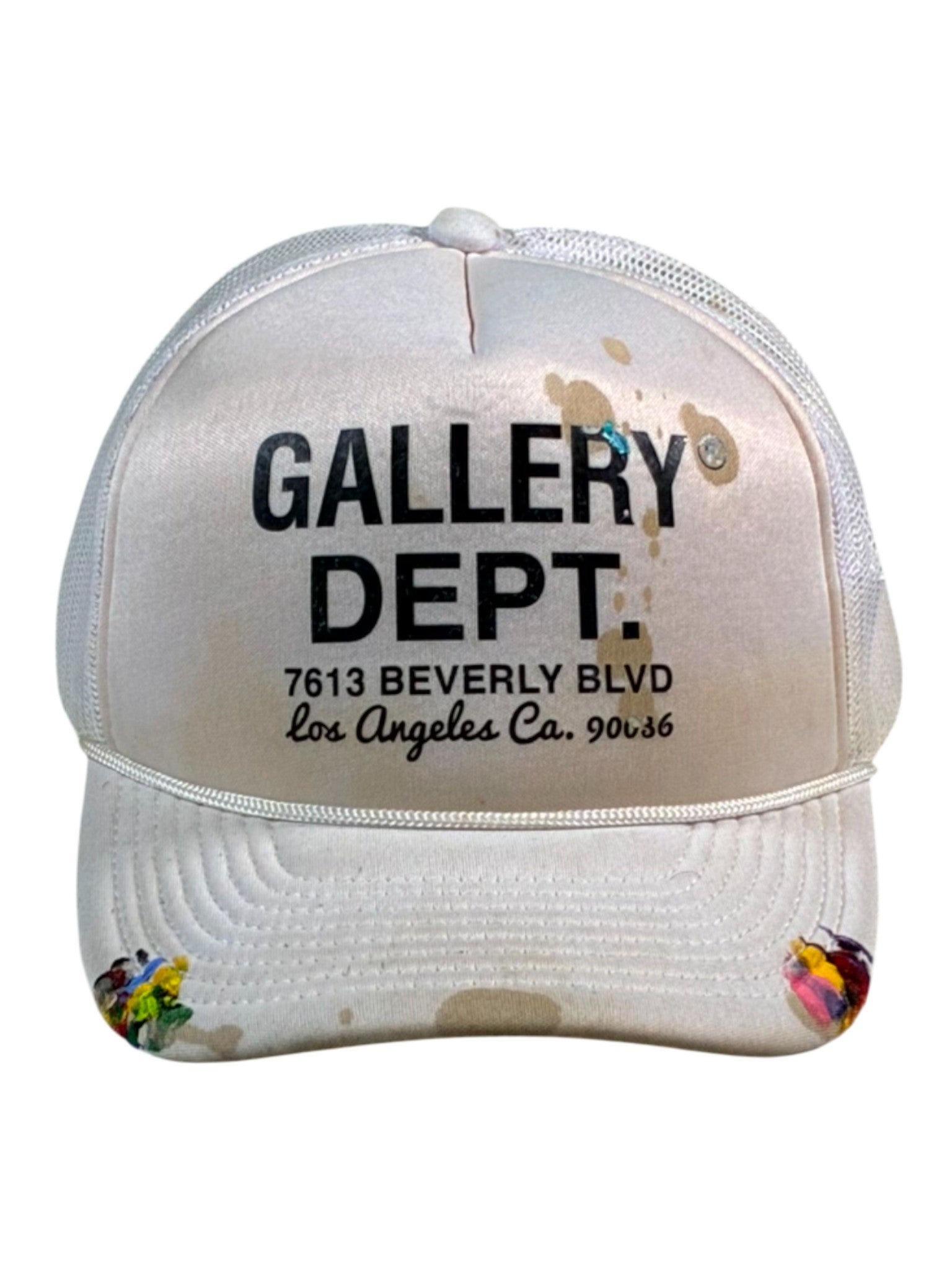 Gallery Dept Paint Splatter Trucker White Cap