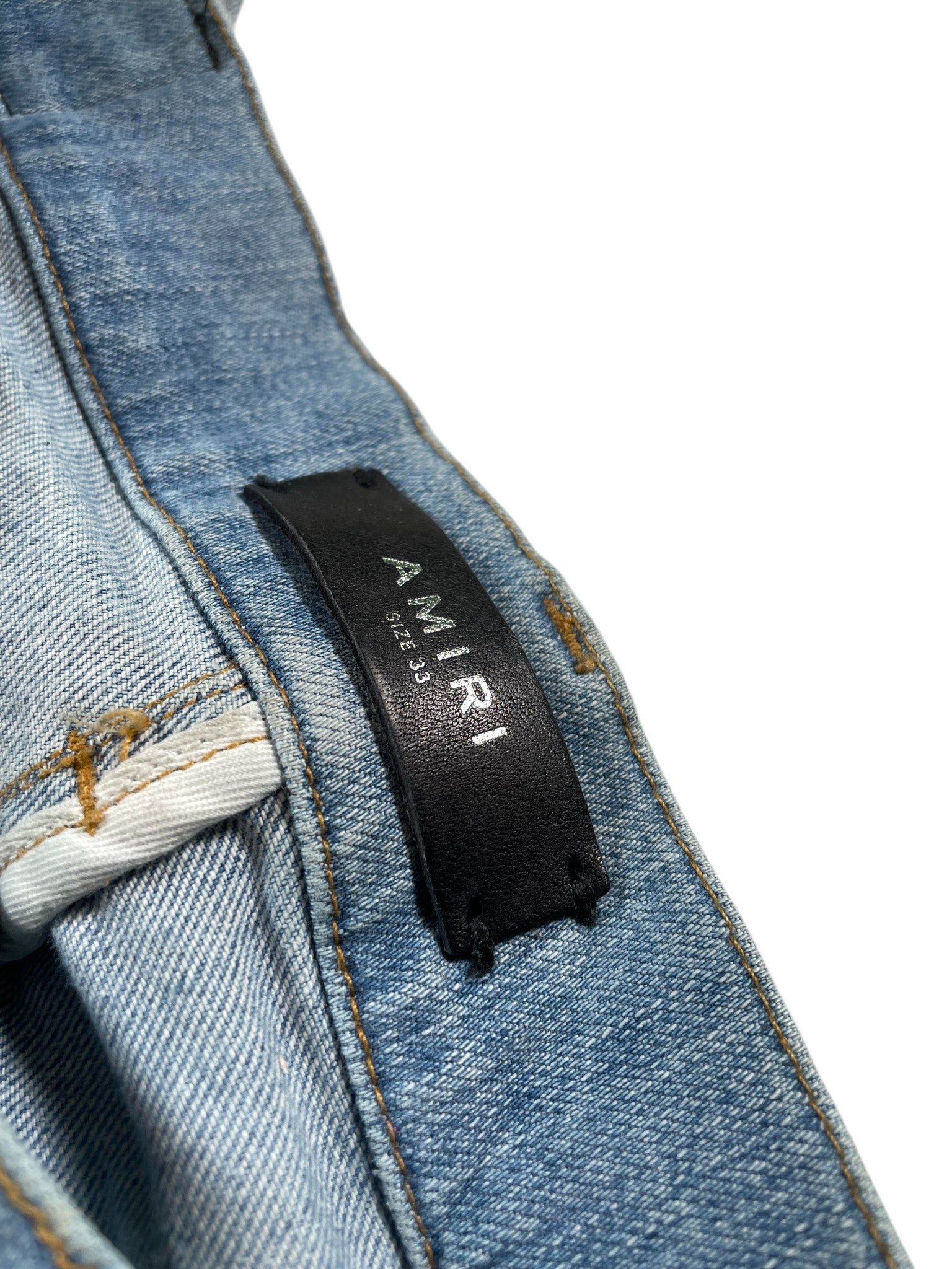 Amiri Zig Zag Light Wash Jeans