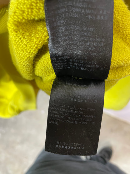 Balenciaga Classic Logo Hoodie Yellow Used Small