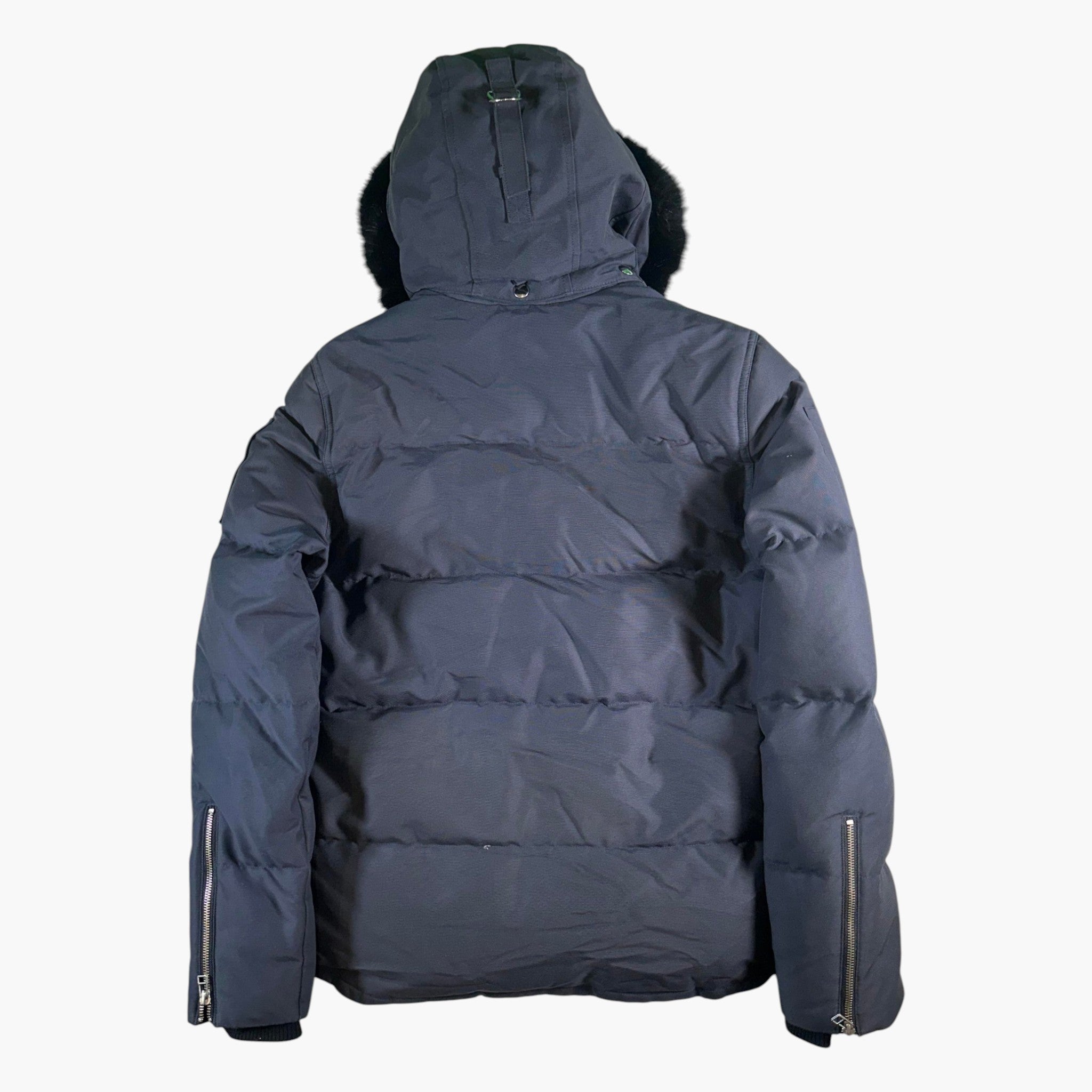 Moose Knuckles Black Fur 3Q Navy Jacket