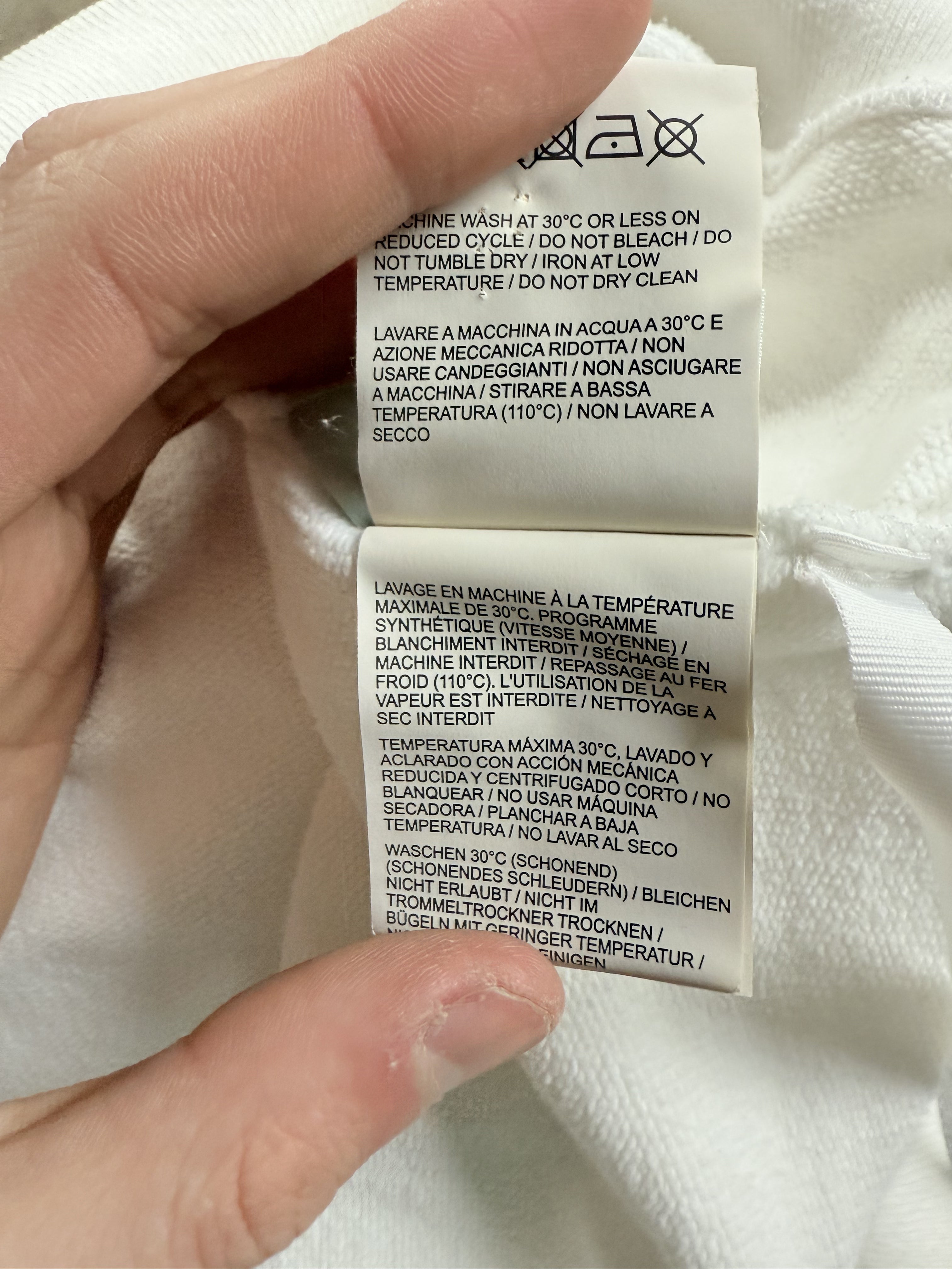 Off White Hoodie White Green Girl Used Medium
