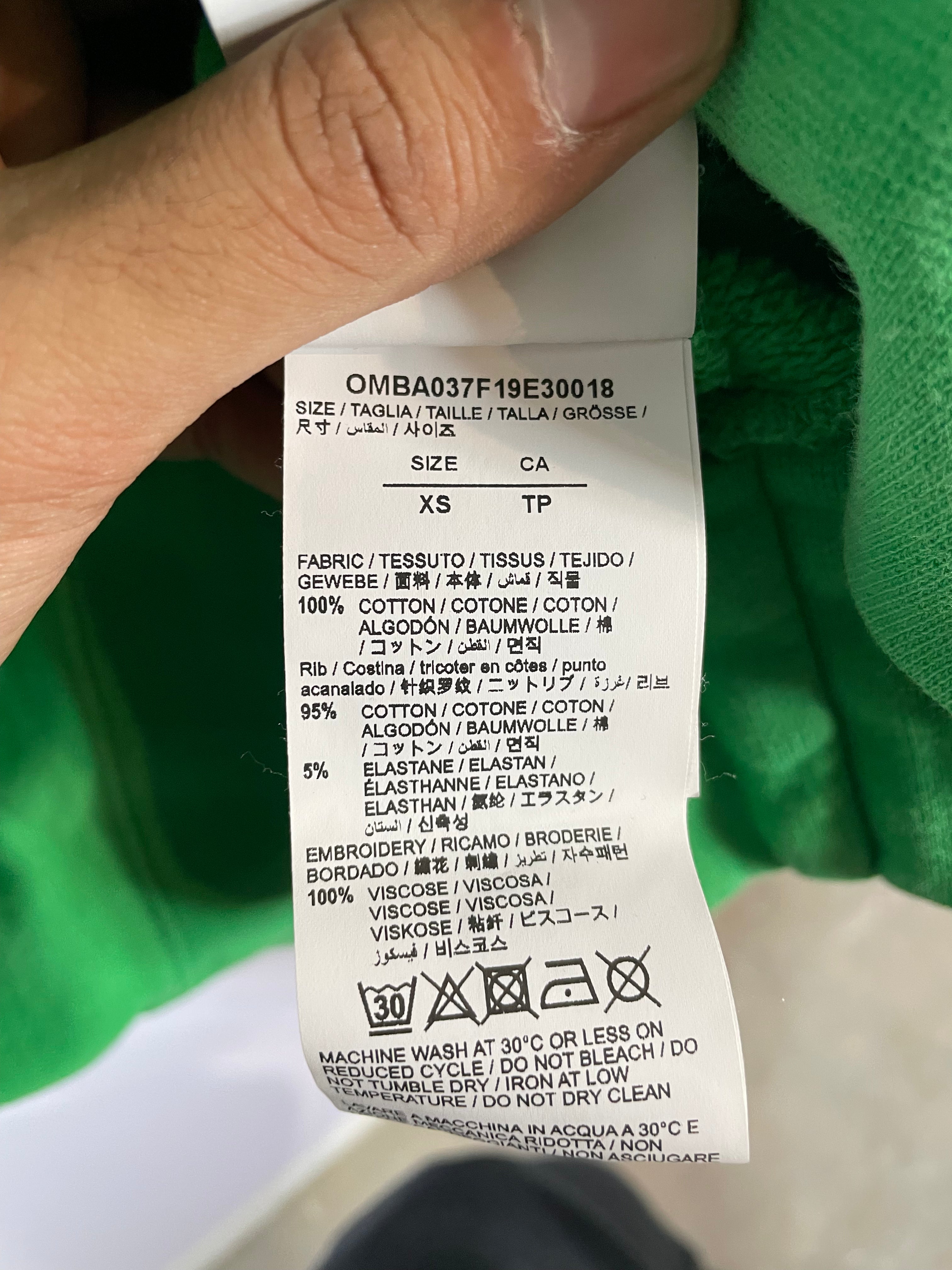 Off White Public TV Crewneck Green Used XS