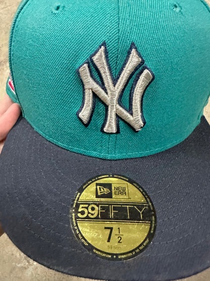 EE Cap NY Teal Pink 7 1/2 DSIP New