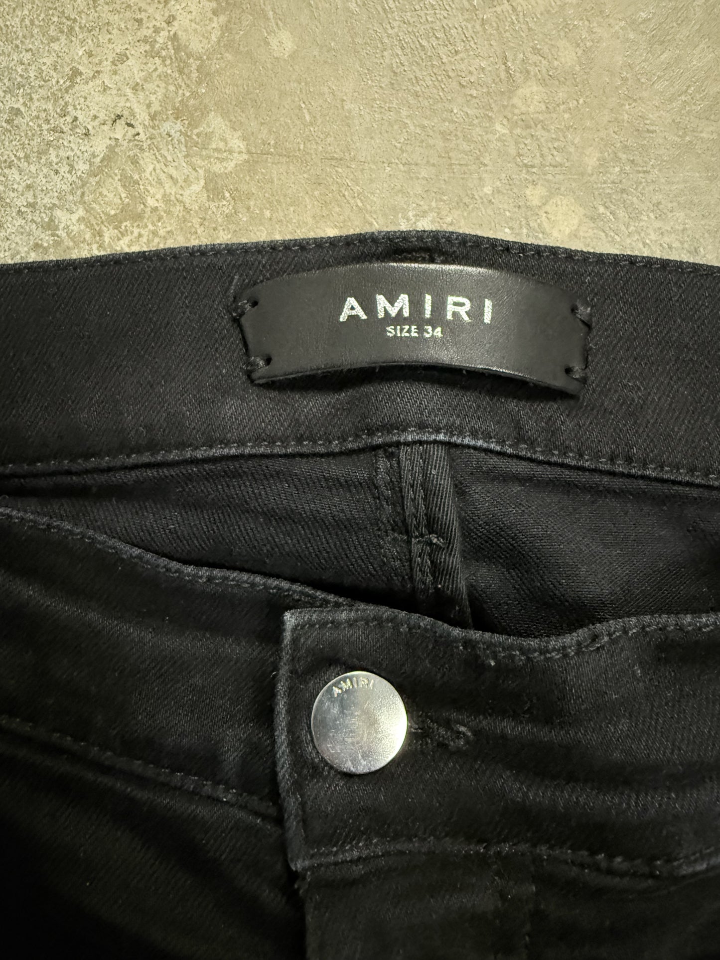 Amiri MX1 Brown Paisley Patch Used 34