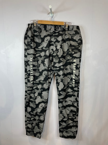 BAPE Mono Black & Silver Camo Track Pants