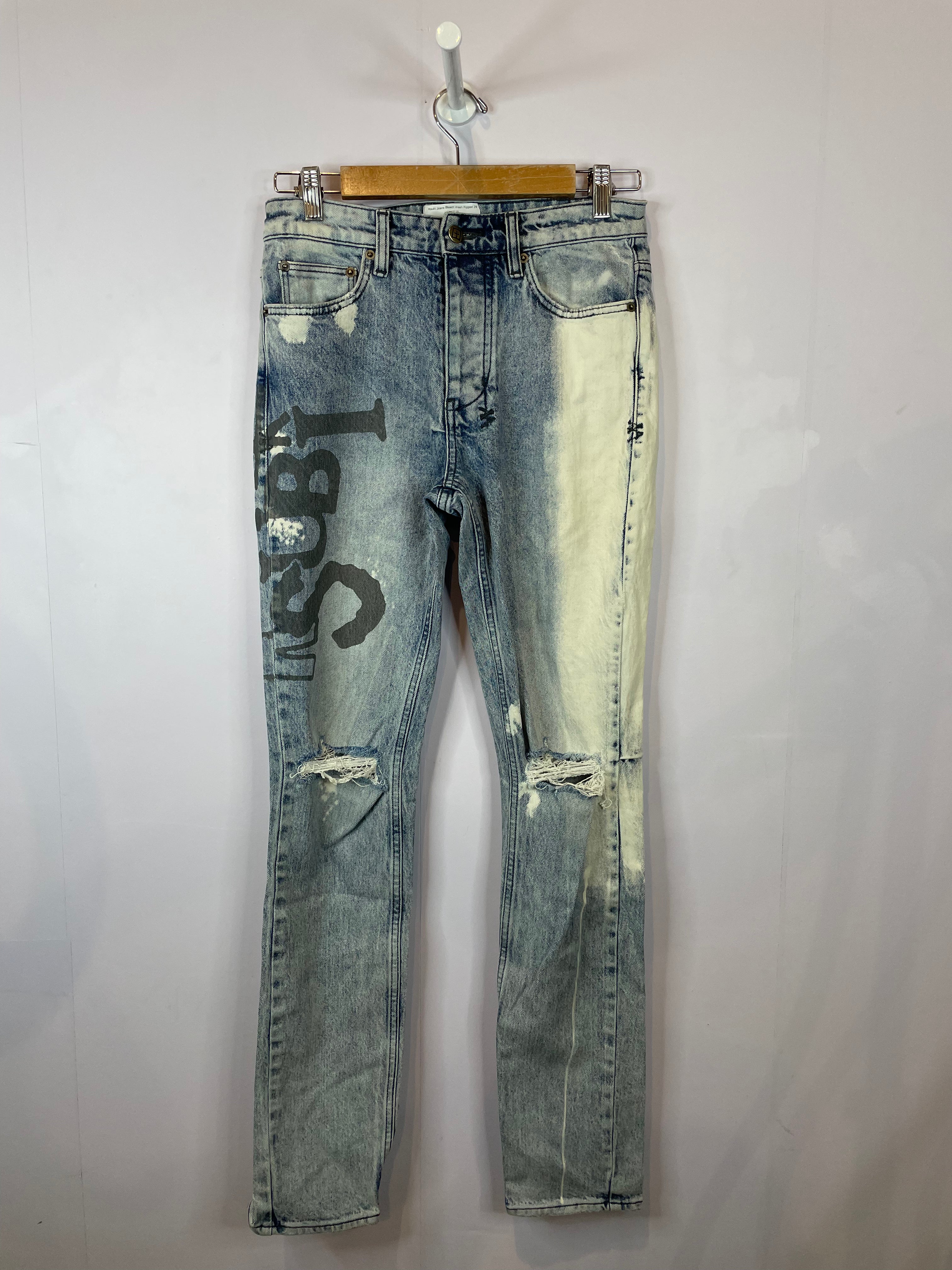 Ksubi Bleach Wash Ripped Jeans