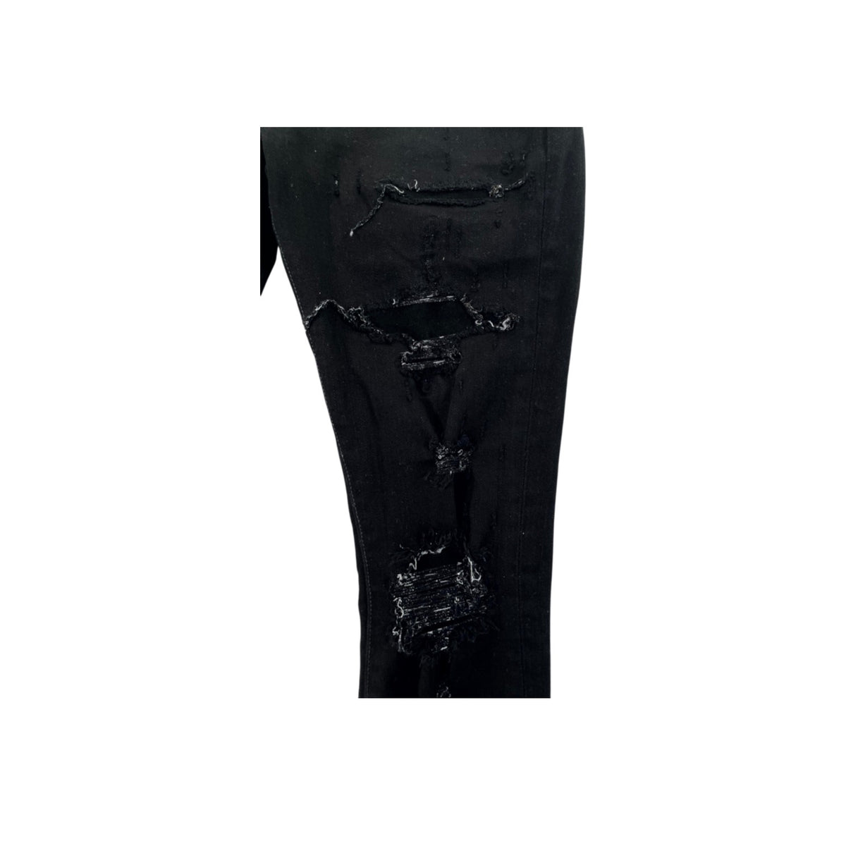 Amiri Serif Side Logo Black Jeans