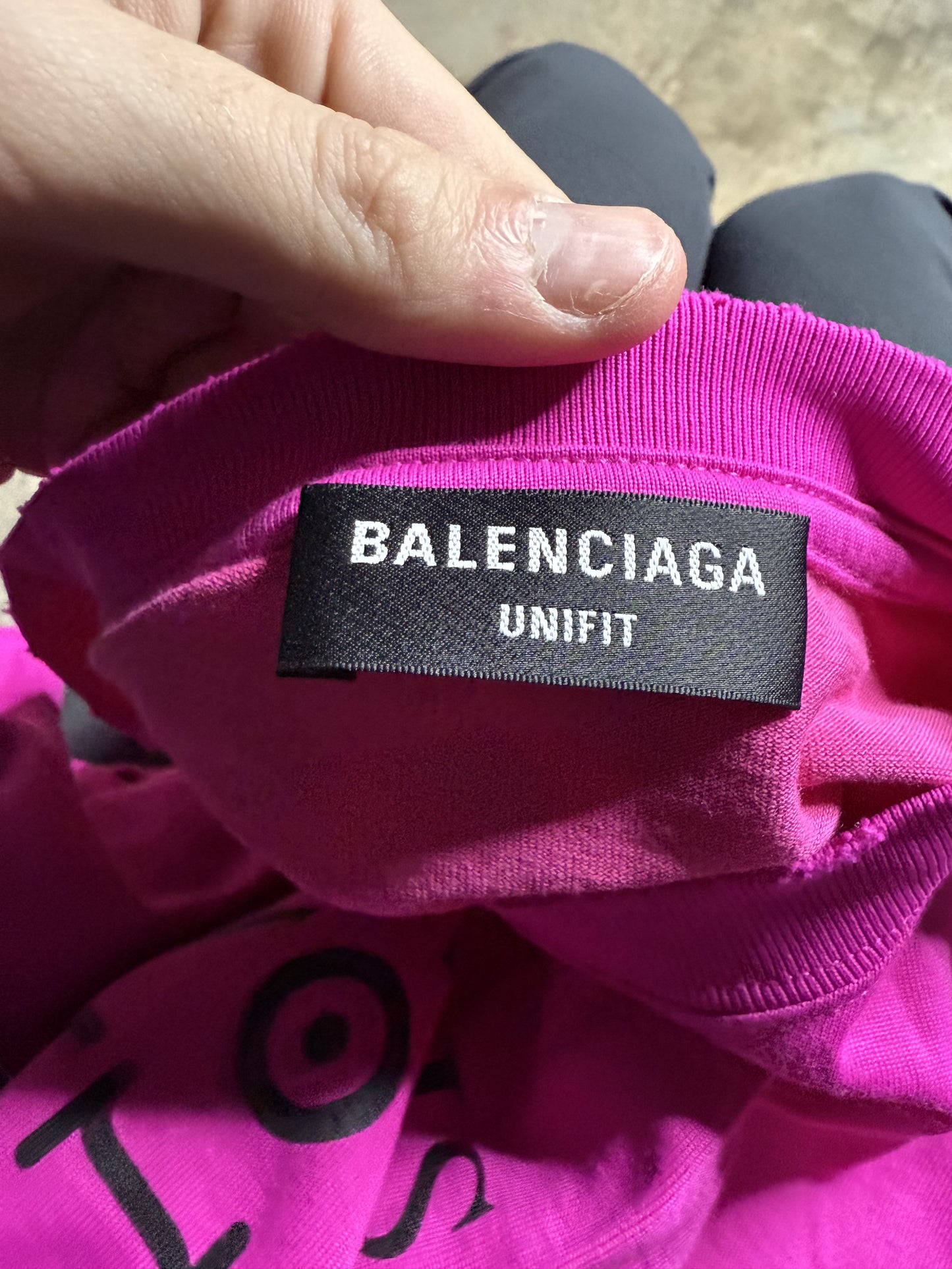 Balenciaga This Is Not The New Balenciaga Tee Used XS