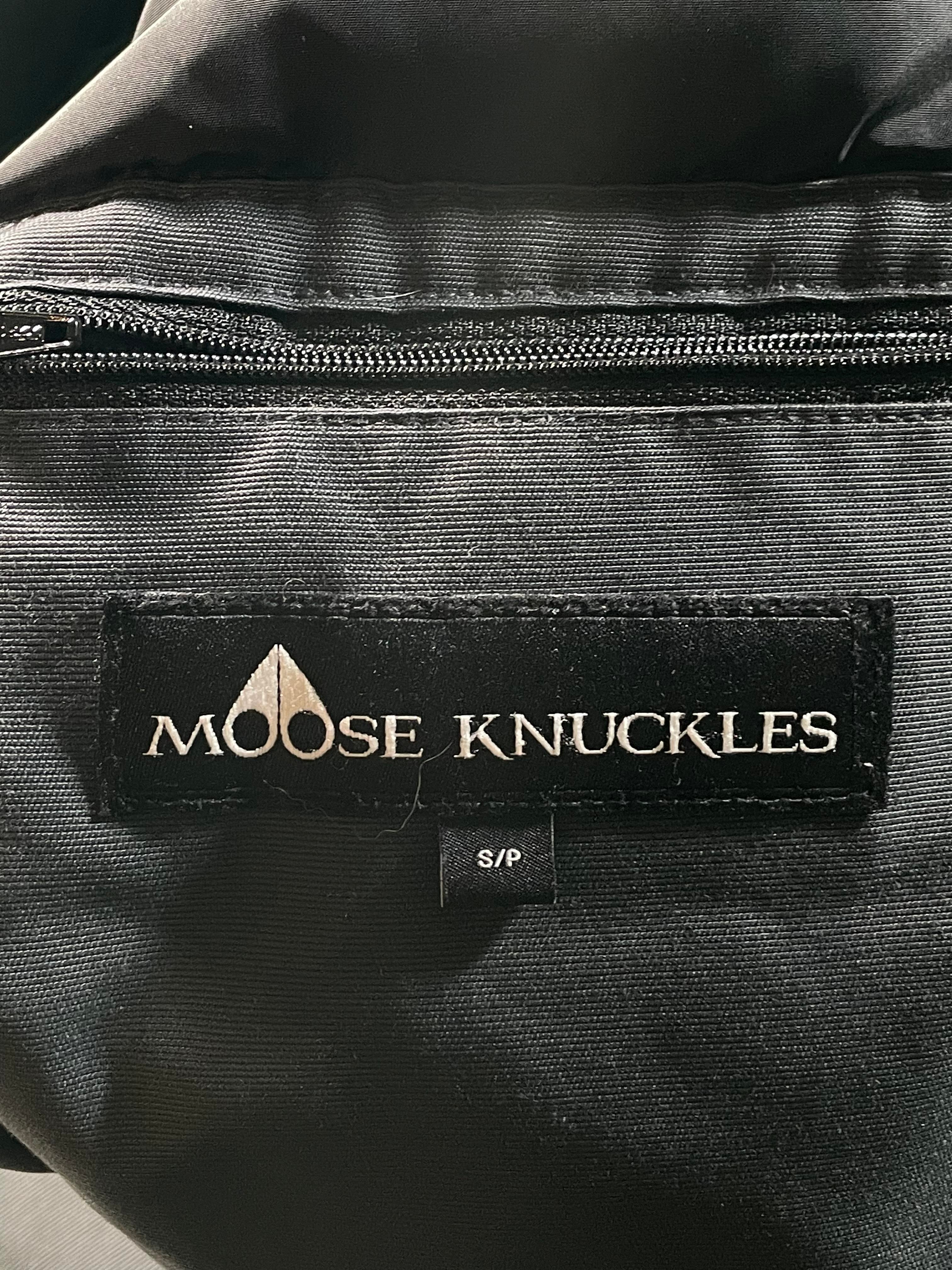 Moose Knuckles 3Q White Fur Grey Bomber Jacket