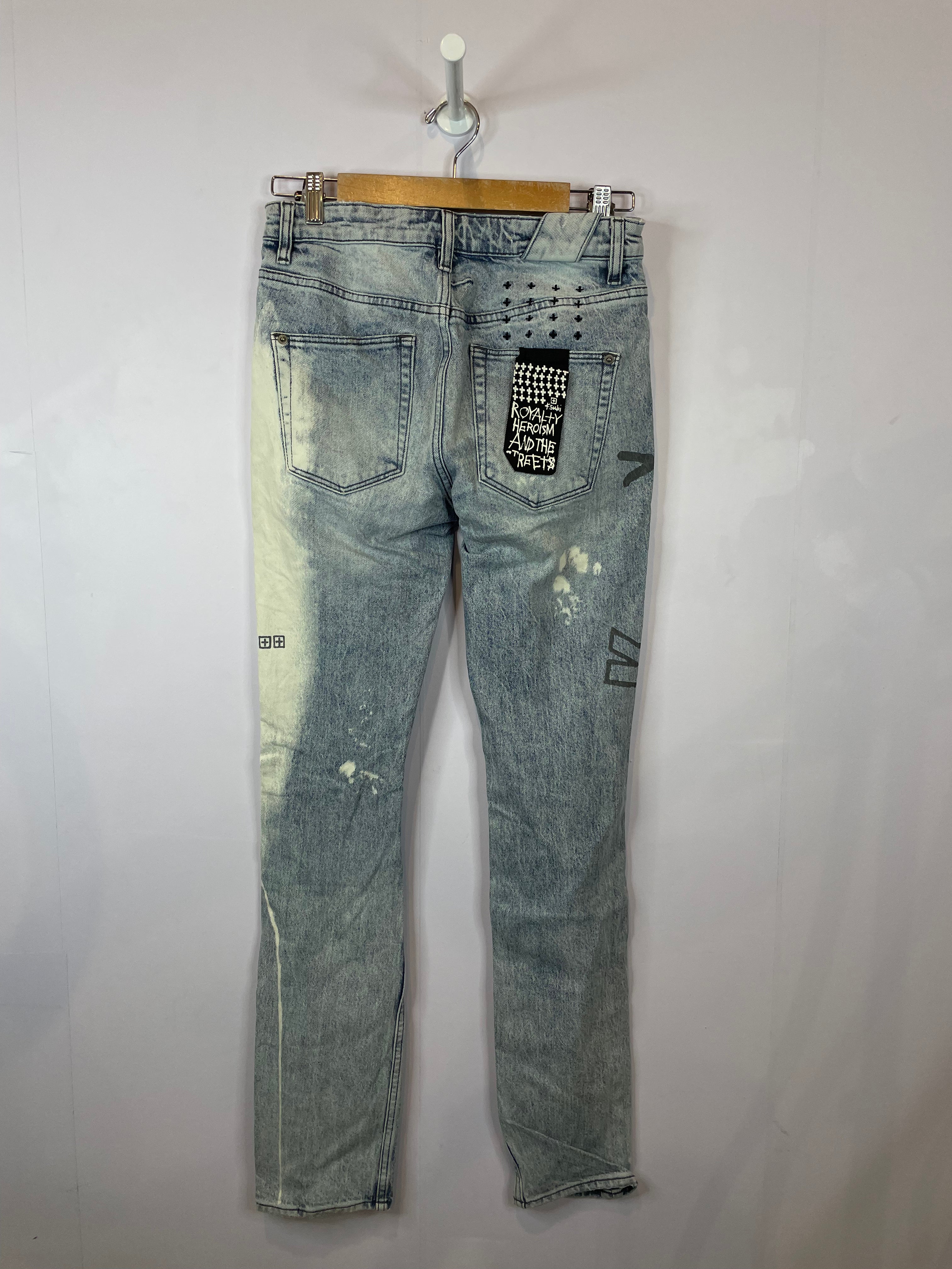 Ksubi Bleach Wash Ripped Jeans