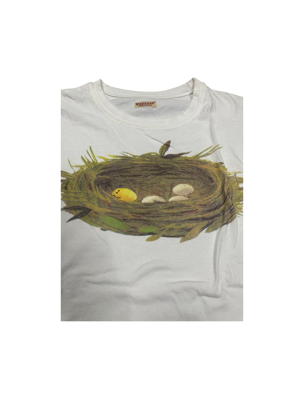 Kapital Nest Egg White Sleeveless Tee