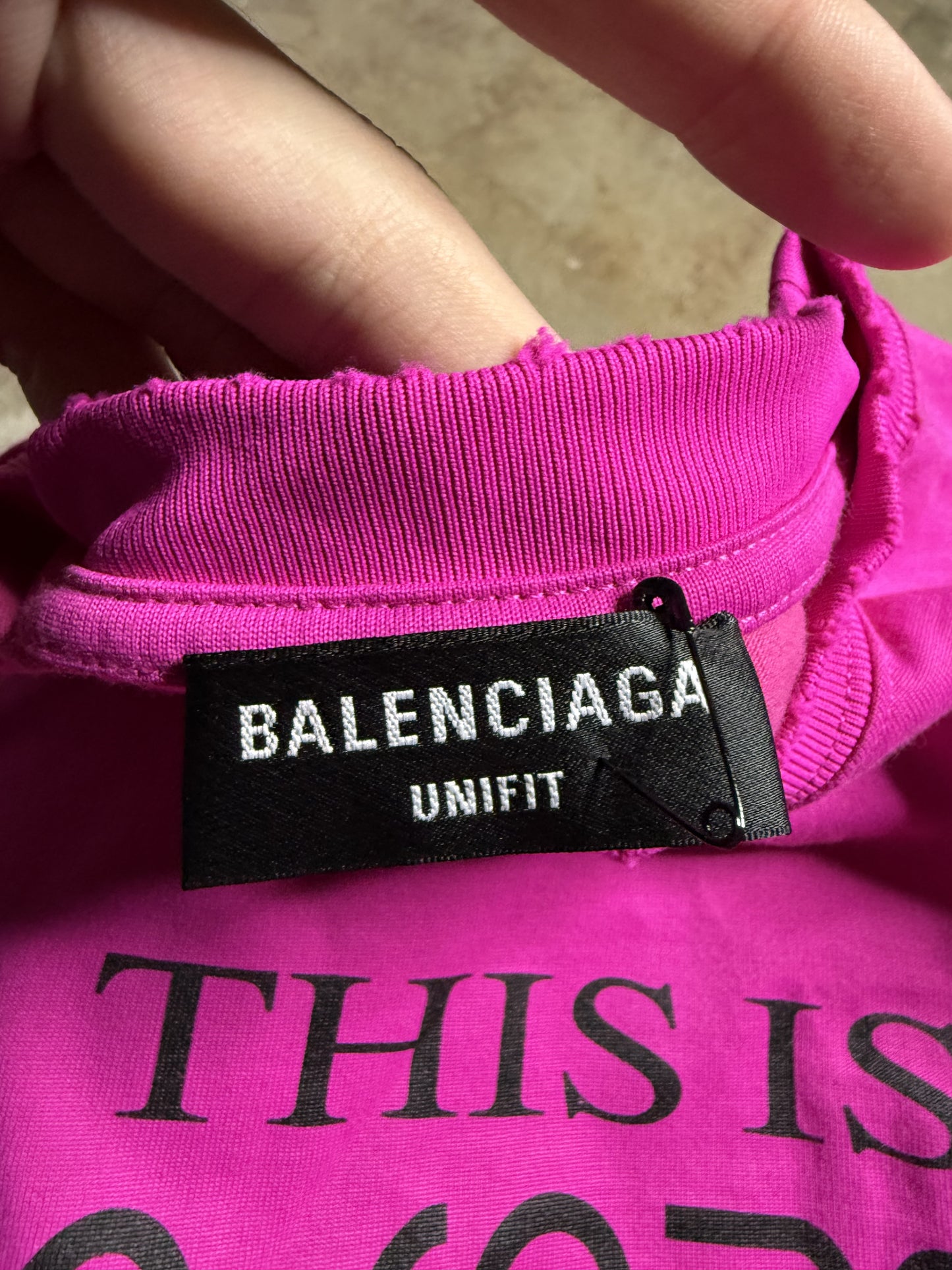 Balenciaga This Is Not The New Balenciaga Tee Used XS