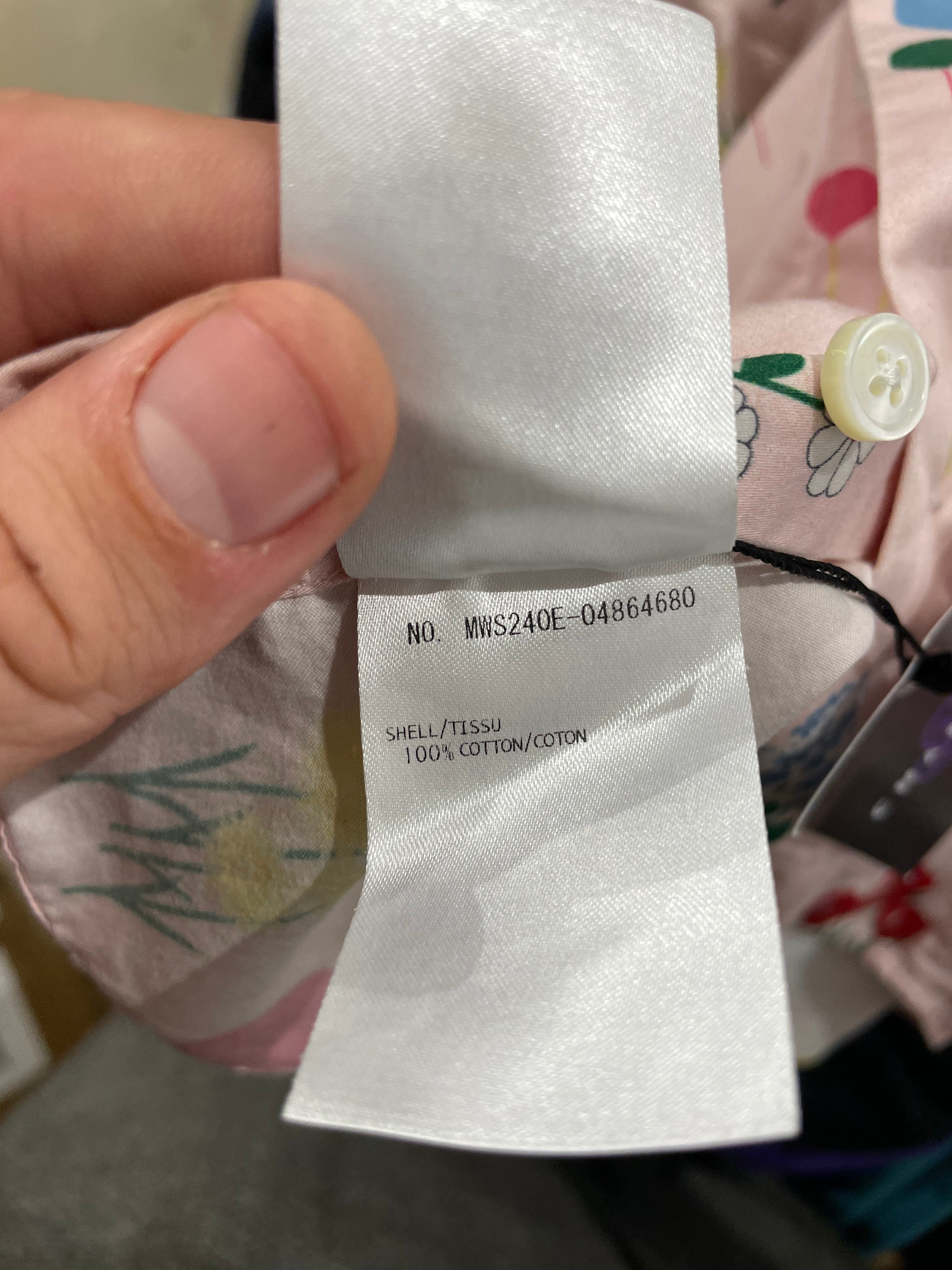 Thom Browne Button Up Pink Floral Used 1(Small)