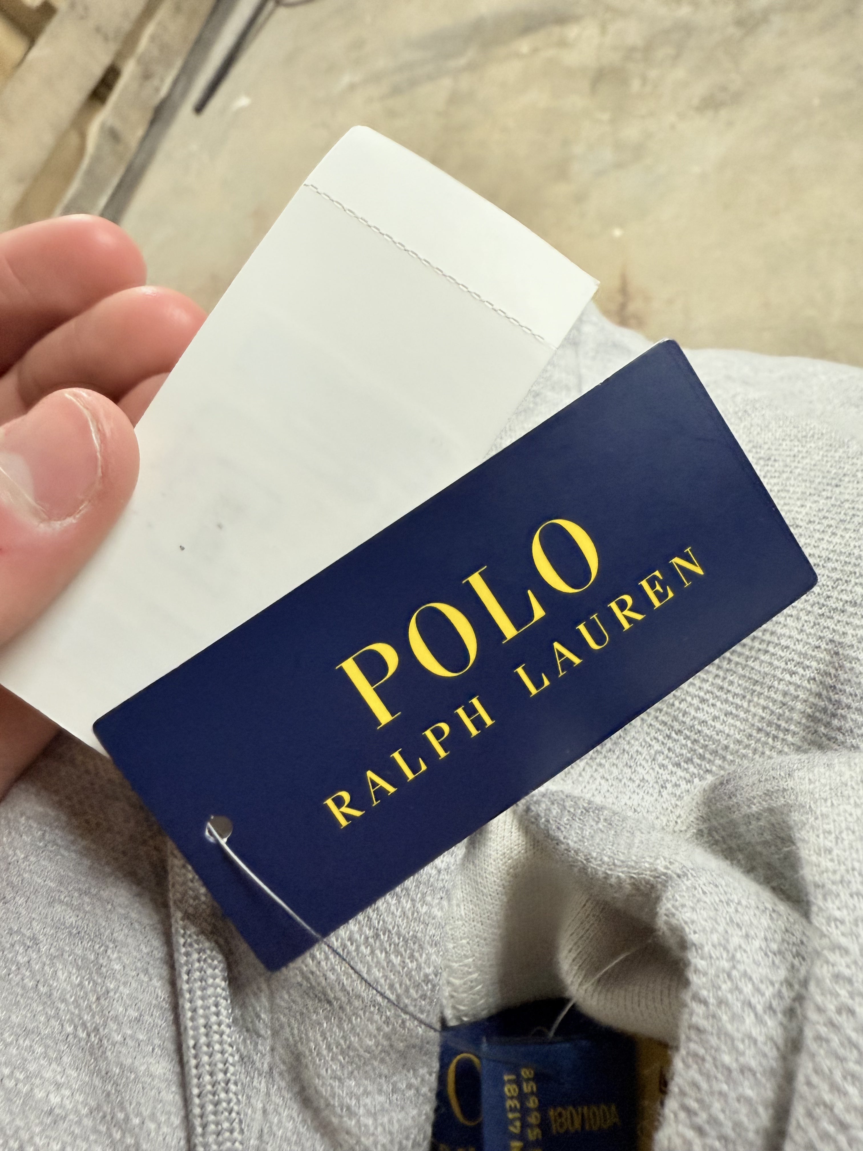 Polo Thermal Zip Up Grey New Large With Tags