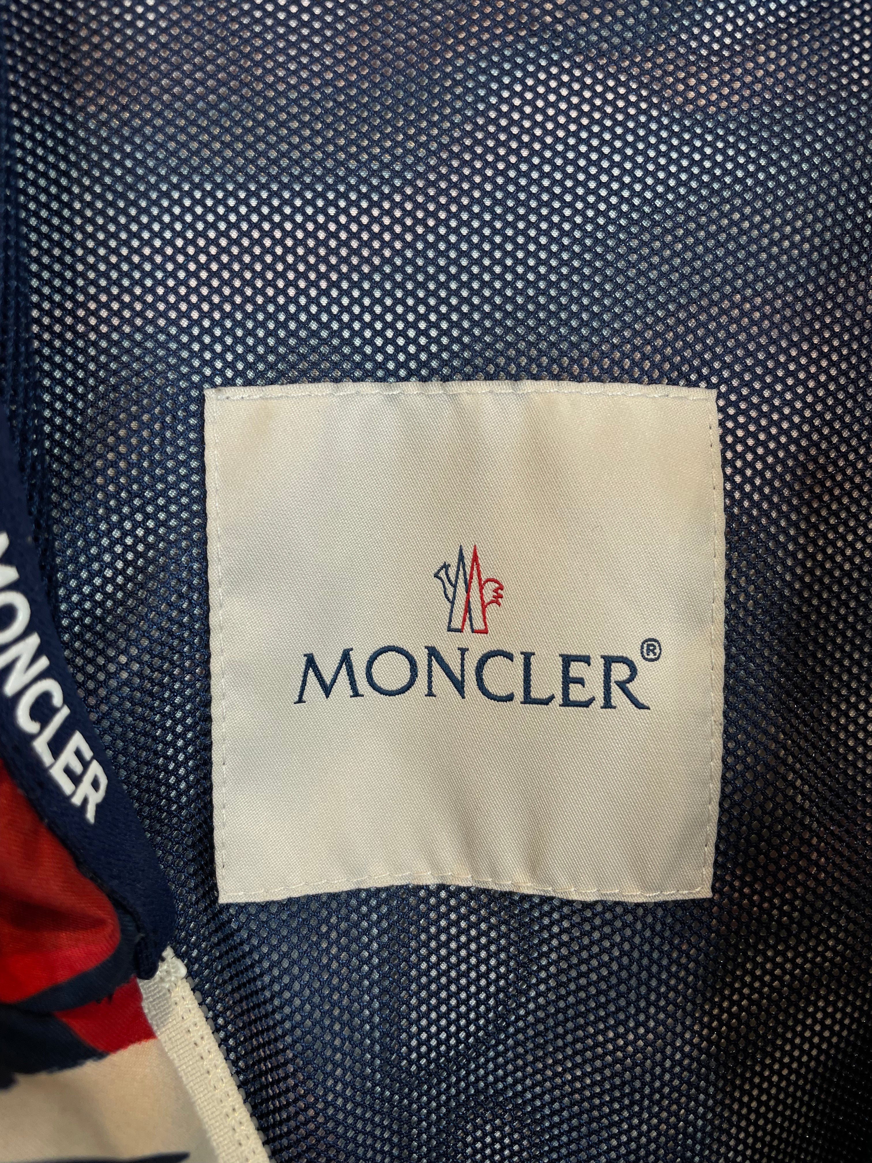 Moncler Windbreaker Blue Red Used Large